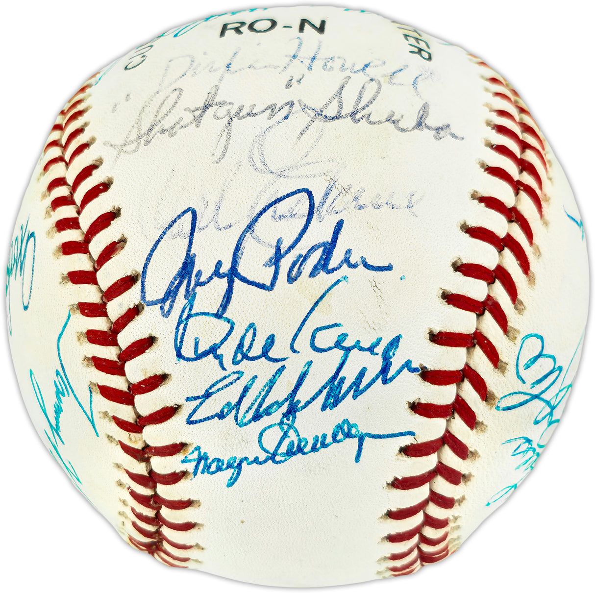 Brooklyn Dodger Greats Autographed Official NL Baseball With 28 Signatures Including Billy Herman Beckett BAS #AE49194