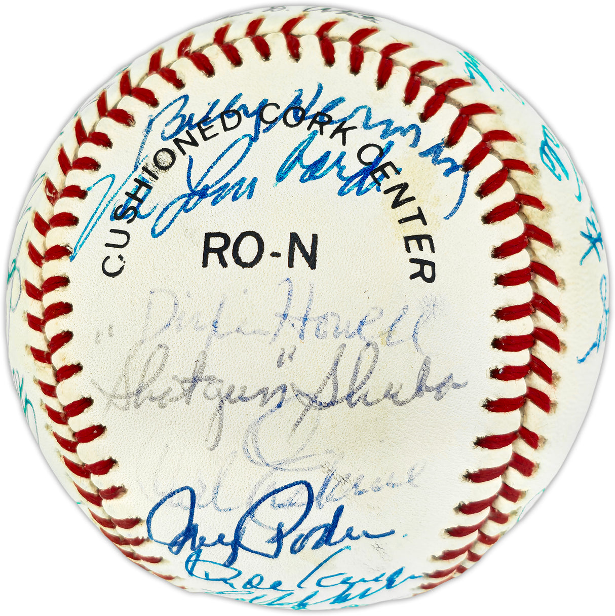 Brooklyn Dodger Greats Autographed Official NL Baseball With 28 Signatures Including Billy Herman Beckett BAS #AE49194