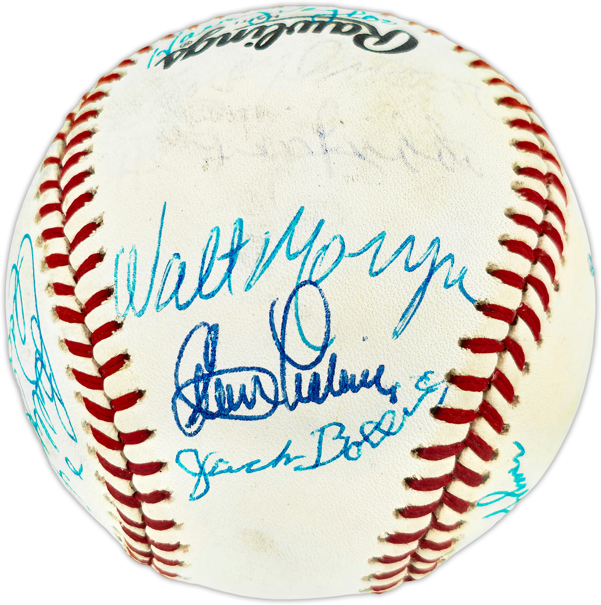 Brooklyn Dodger Greats Autographed Official NL Baseball With 28 Signatures Including Billy Herman Beckett BAS #AE49194