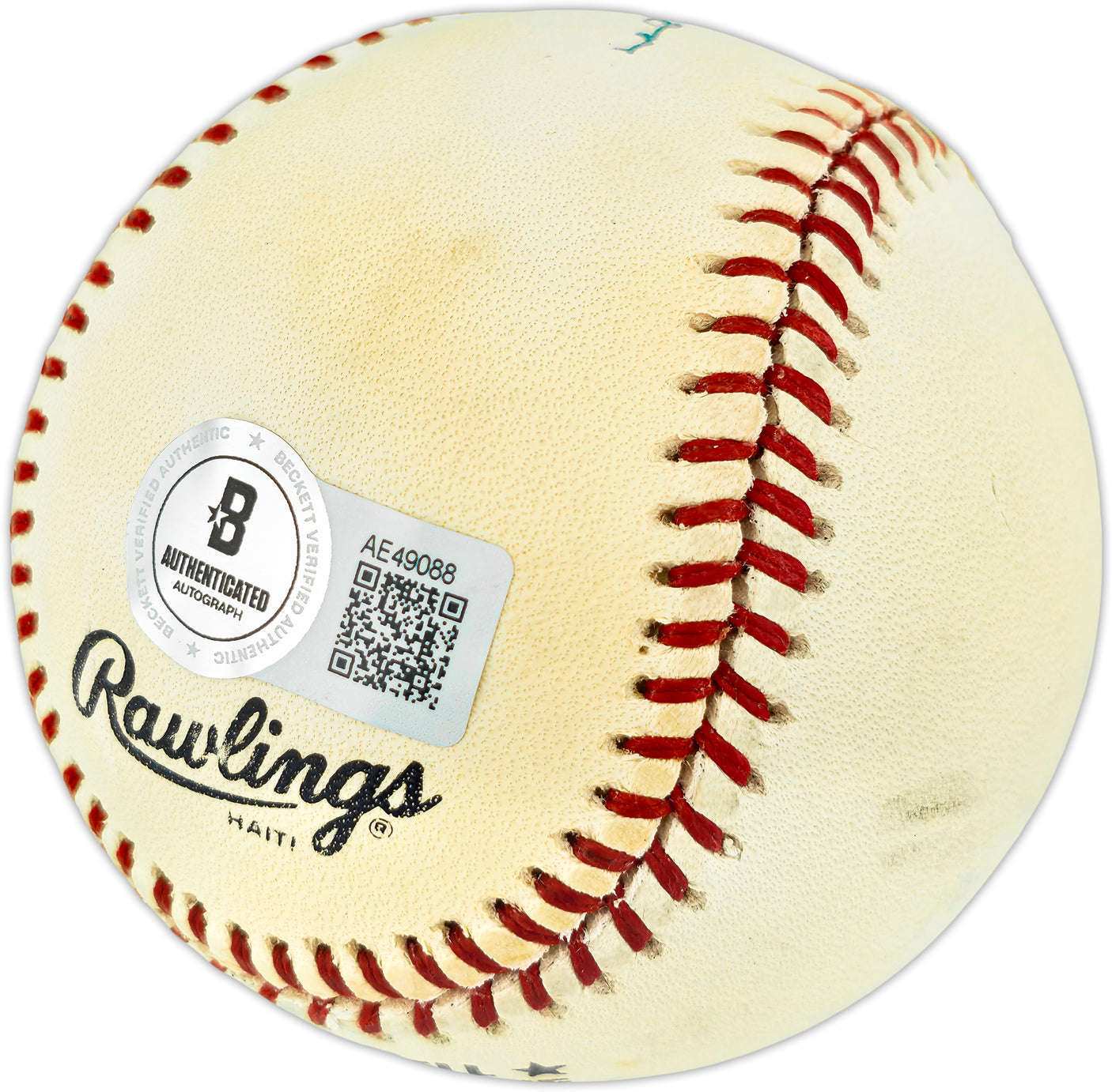 Hank Aaron & Al Downing Autographed Official NL Baseball "HR 715" Beckett BAS #AE49088