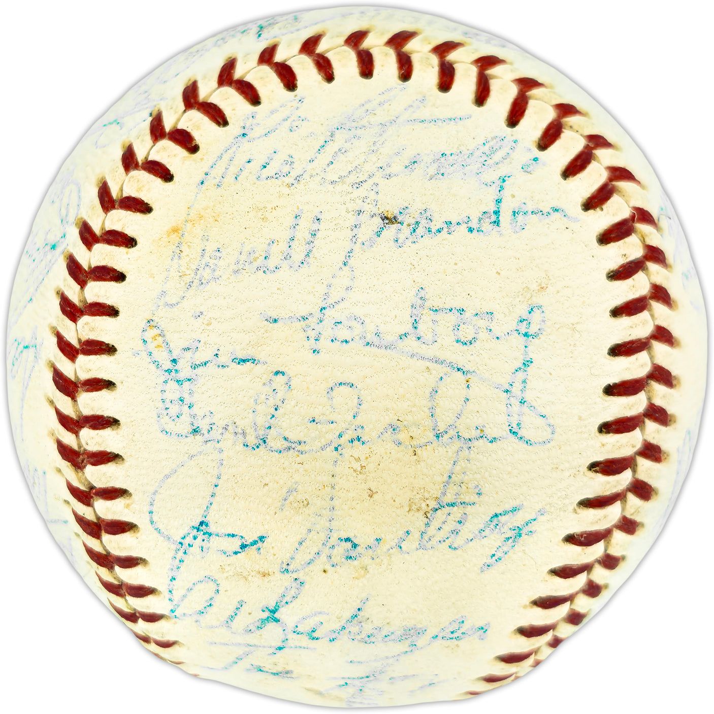 1967 Boston Red Sox Team Autographed Official Baseball With 26 Signatures Including Tony Conigliaro & Sparky Lyle Beckett BAS #AE49082