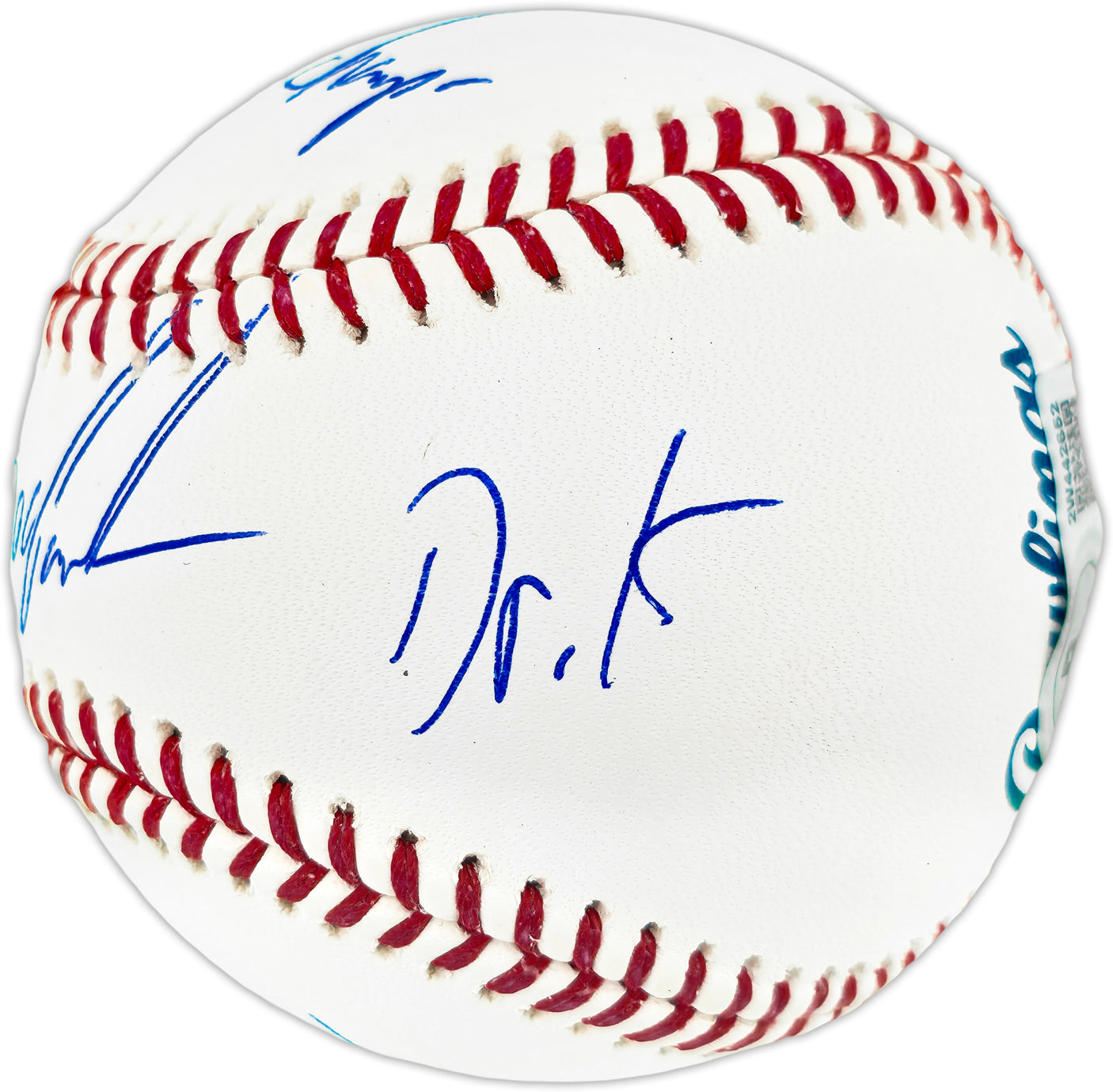 Dwight "Doc" Gooden Autographed Official Statball MLB Baseball New York Mets Beckett BAS Witness #2W442652