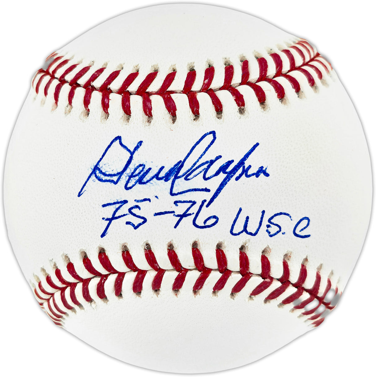 Dave Concepcion Autographed Official MLB Baseball Cincinnati Reds "75-76 WSC" (Smudged) Beckett BAS QR #BR50669