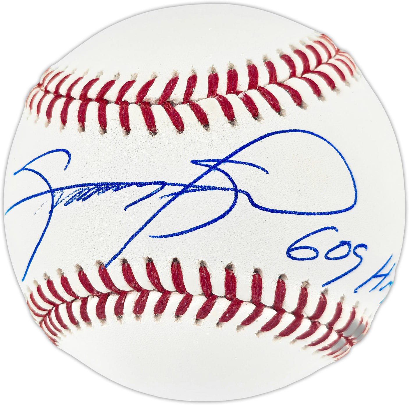 Sammy Sosa Autographed Official Baseball Chicago Cubs "609 HRs" (Smudged) Beckett BAS QR #BQ06759