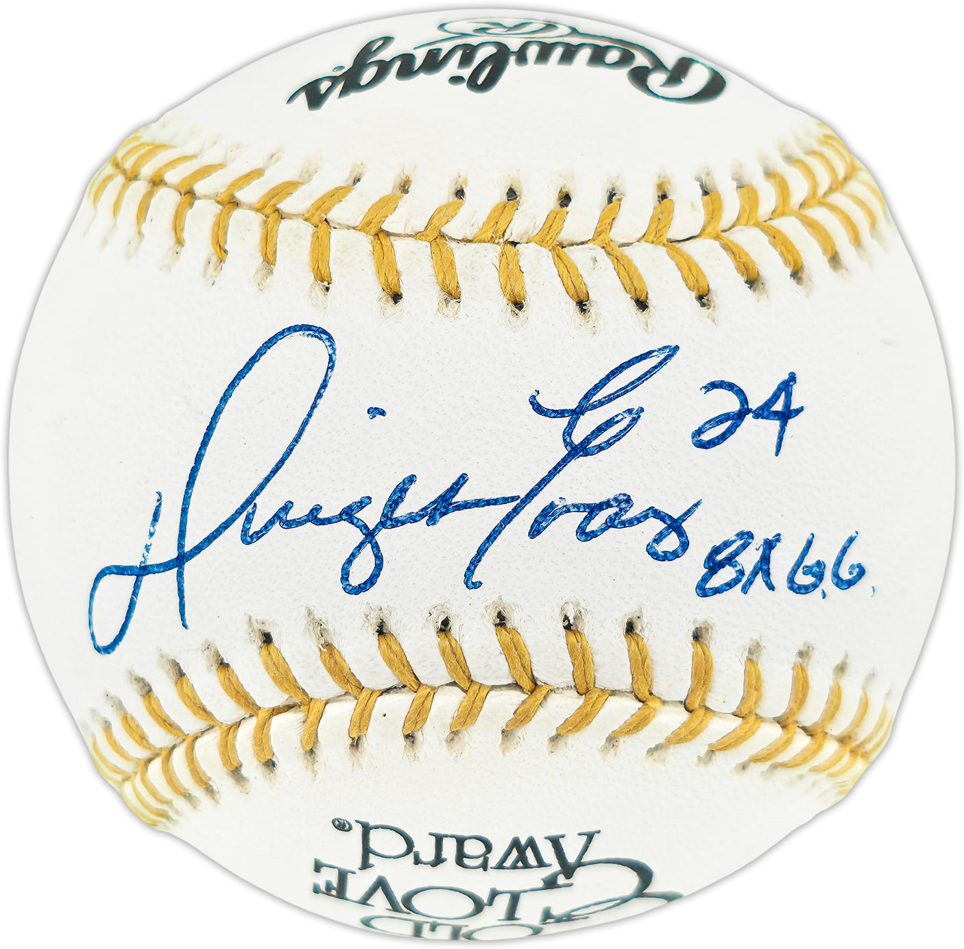 Dwight Evans Autographed Official Rawlings Gold Glove Baseball Boston Red Sox "#24, 8XGG" JSA #Q90652