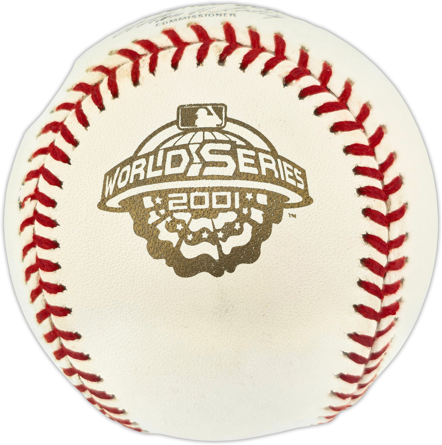 Randy Johnson Autographed Official 2001 World Series Logo Baseball Arizona Diamondbacks MLB Holo #AR132598