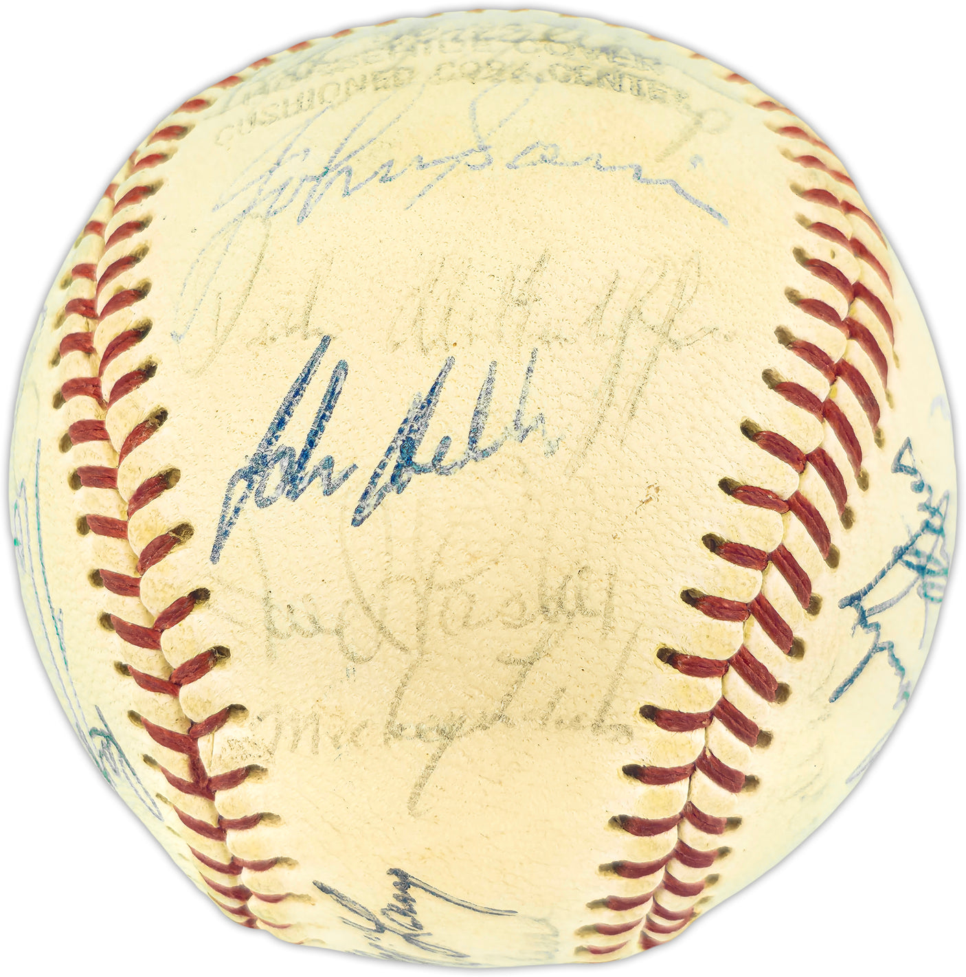 1968 Detroit Tigers Team Autographed Official League Baseball With 30 Signatures Including Norm Cash & Al Kaline Beckett BAS #AE43589
