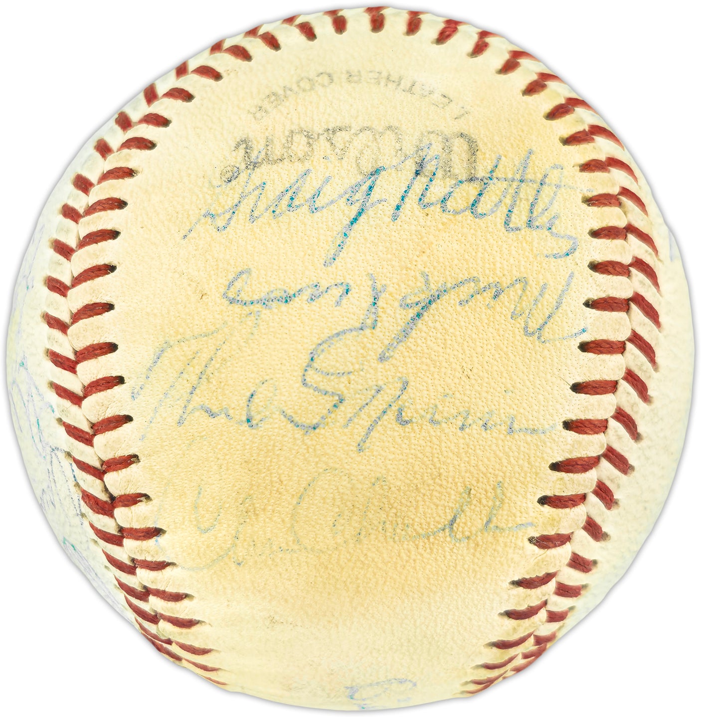 1976 New York Yankees Team Autographed Official NYY Logo Baseball With 21 Signatures Including Thurman Munson Beckett BAS #AE43588
