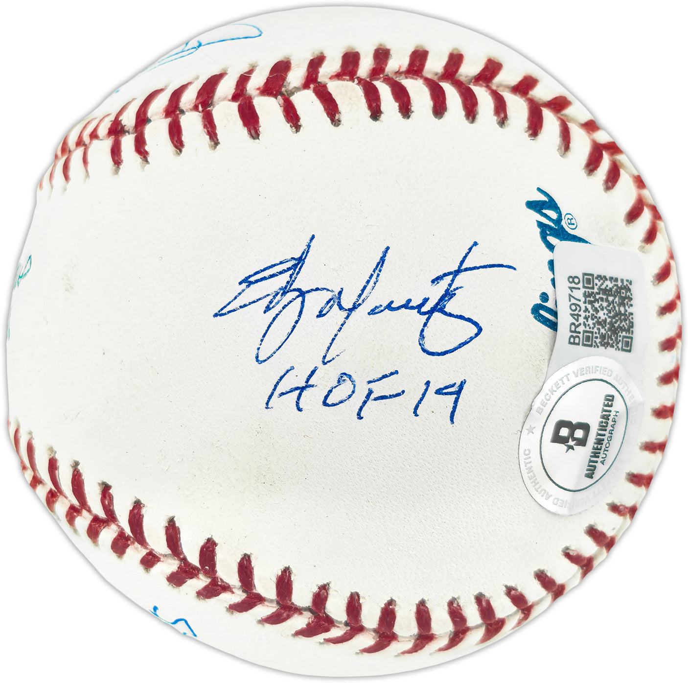 Seattle Mariners Hall of Famers Autographed Official MLB Baseball With 5 Signatures Including Ken Griffey Jr. & Dave Niehaus Beckett BAS #BR49718