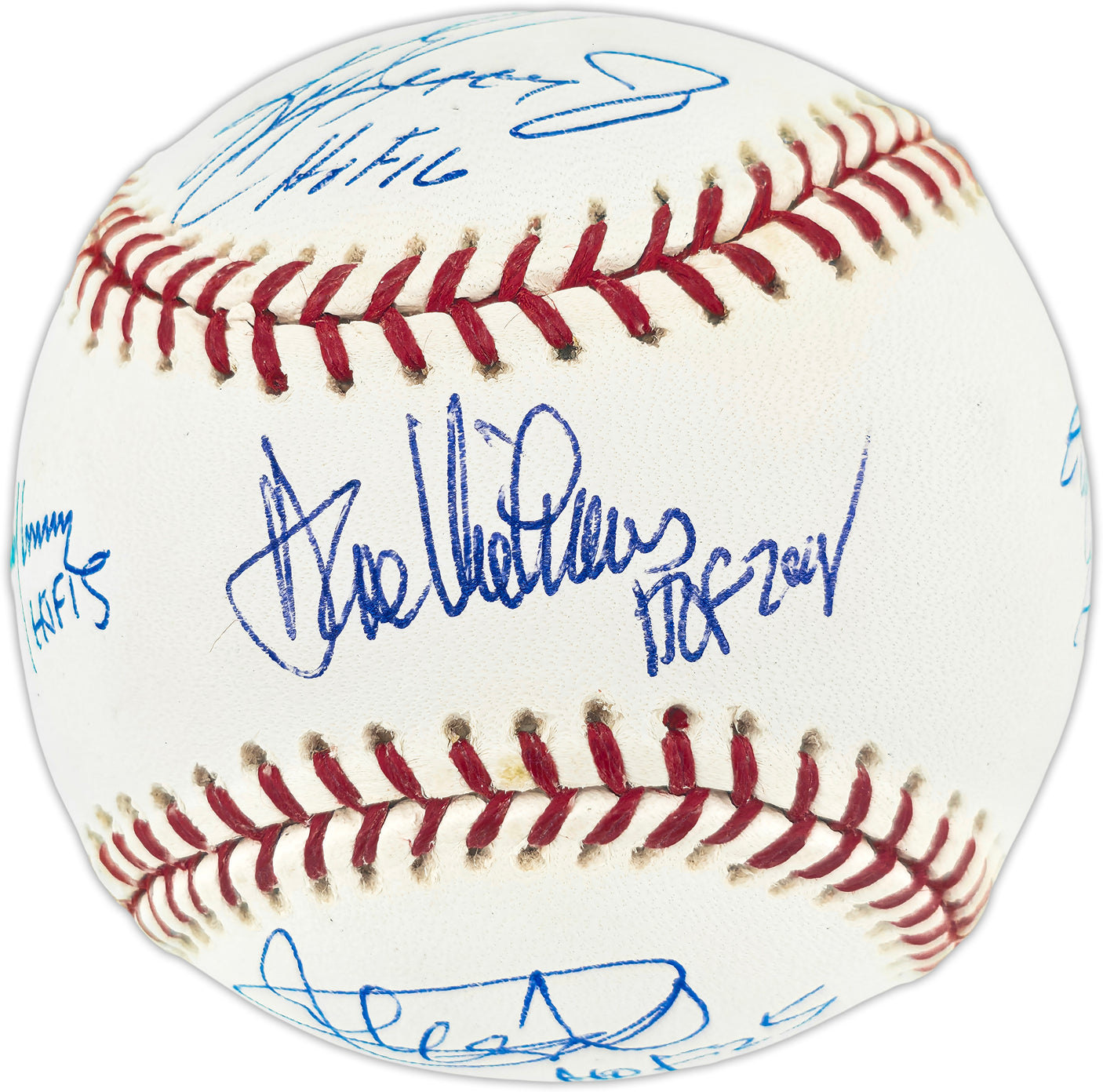 Seattle Mariners Hall of Famers Autographed Official MLB Baseball With 5 Signatures Including Ken Griffey Jr. & Dave Niehaus Beckett BAS #BM25409