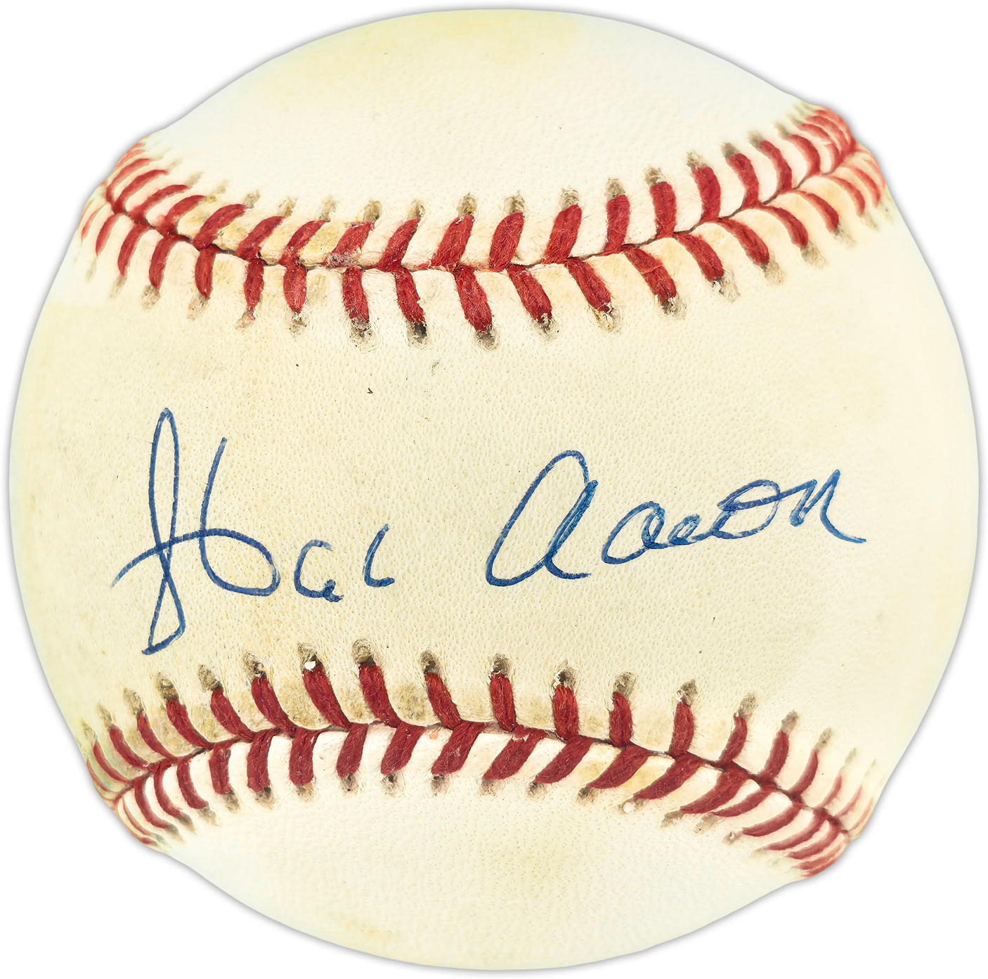 Hank Aaron Autographed Official NL Baseball Atlanta Braves Beckett BAS #AE49199