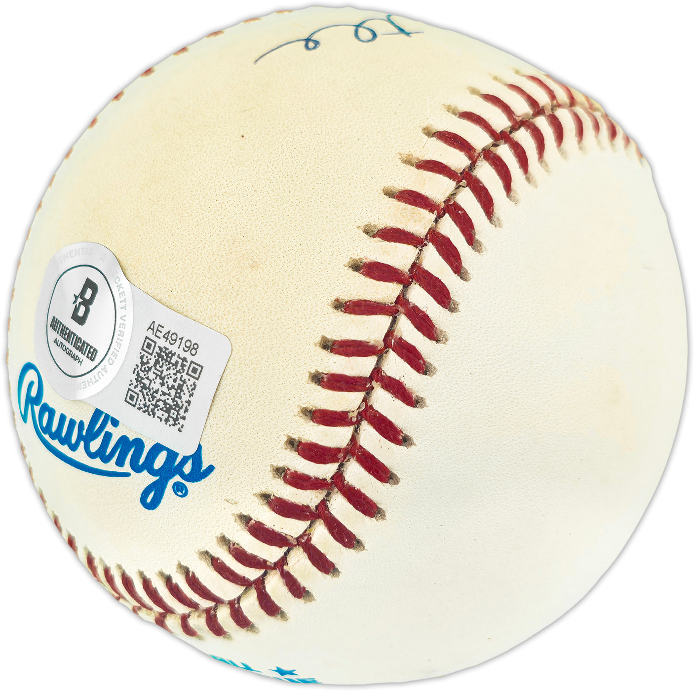 Mickey Mantle Autographed Official AL Baseball New York Yankees Beckett BAS #AE49198