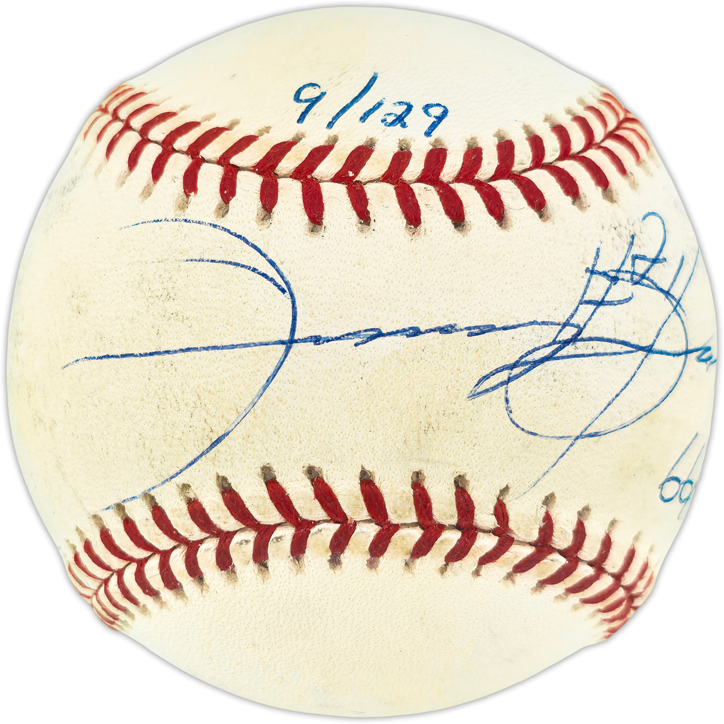 Sammy Sosa Autographed Official NL Baseball Chicago Cubs "66/63 HRs" #9/129 Beckett BAS QR #BU86940