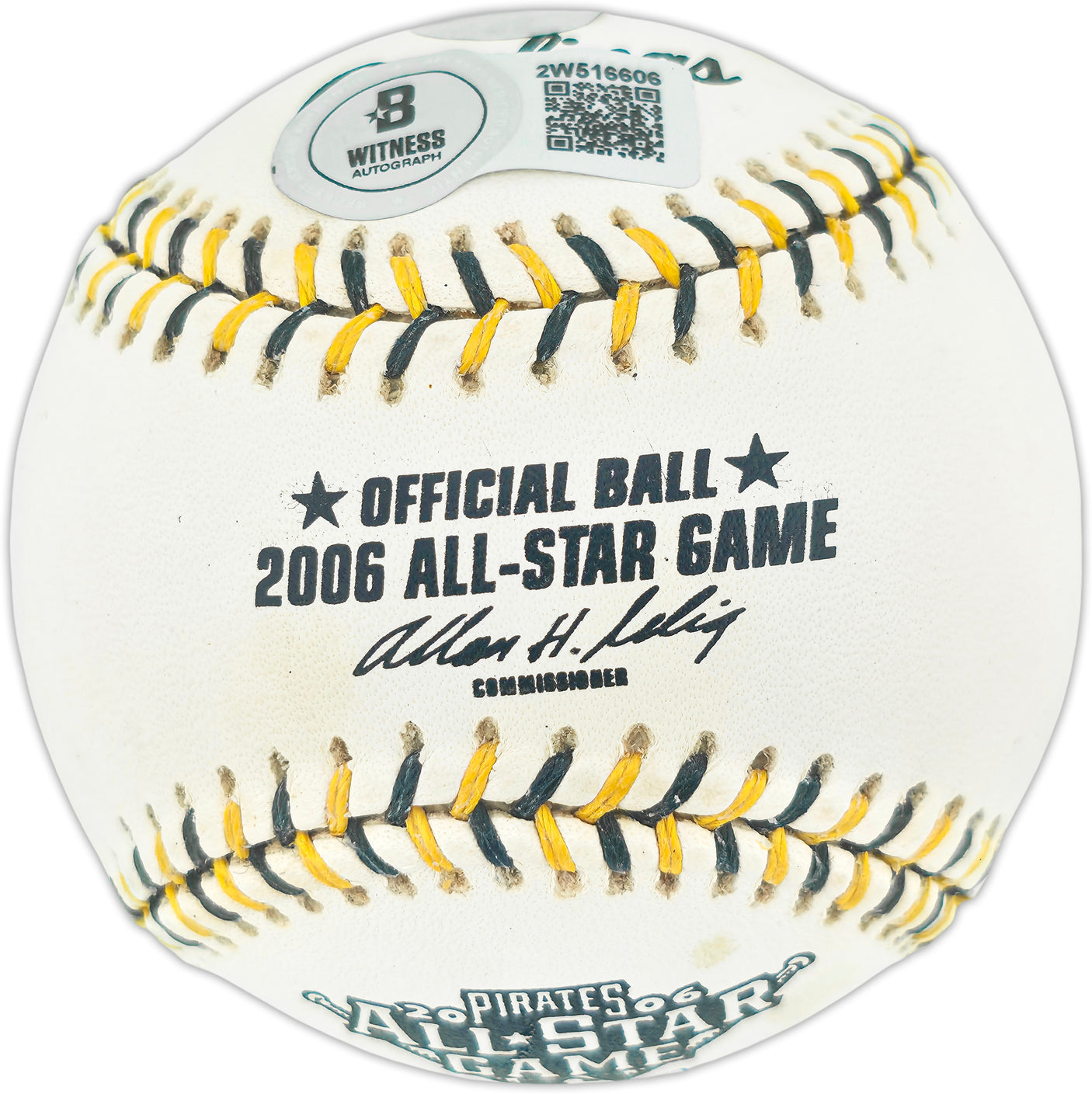Ichiro Suzuki & Jose Lopez Autographed Official 2006 All Star Game Logo Baseball Seattle Mariners Beckett BAS Witness #2W516606