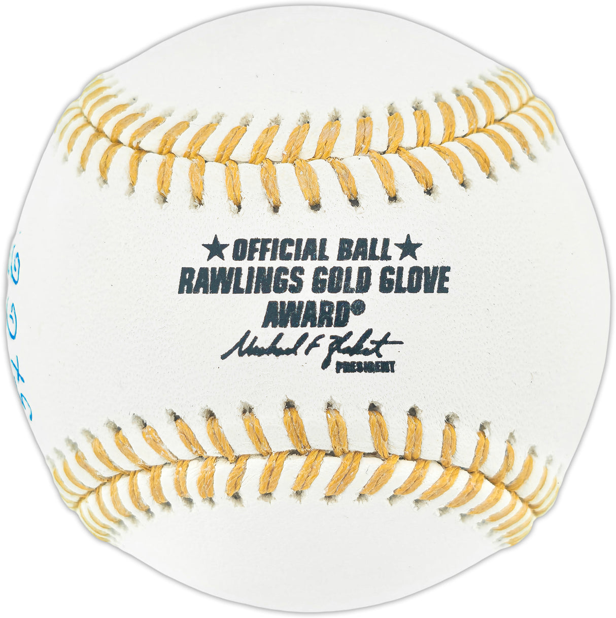 Dave Concepcion Autographed Official Rawlings Gold Glove Baseball Cincinnati Reds "5x GG" (Smudged) Beckett BAS QR #BR50814