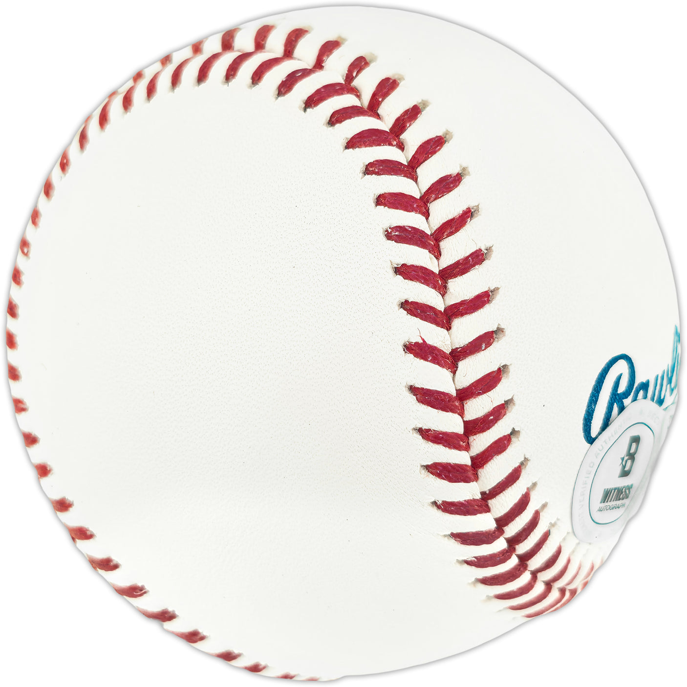 Ted Simmons Autographed Official Hall of Fame Logo Baseball St. Louis Cardinals (Smudged) Beckett BAS Witness #3W398013