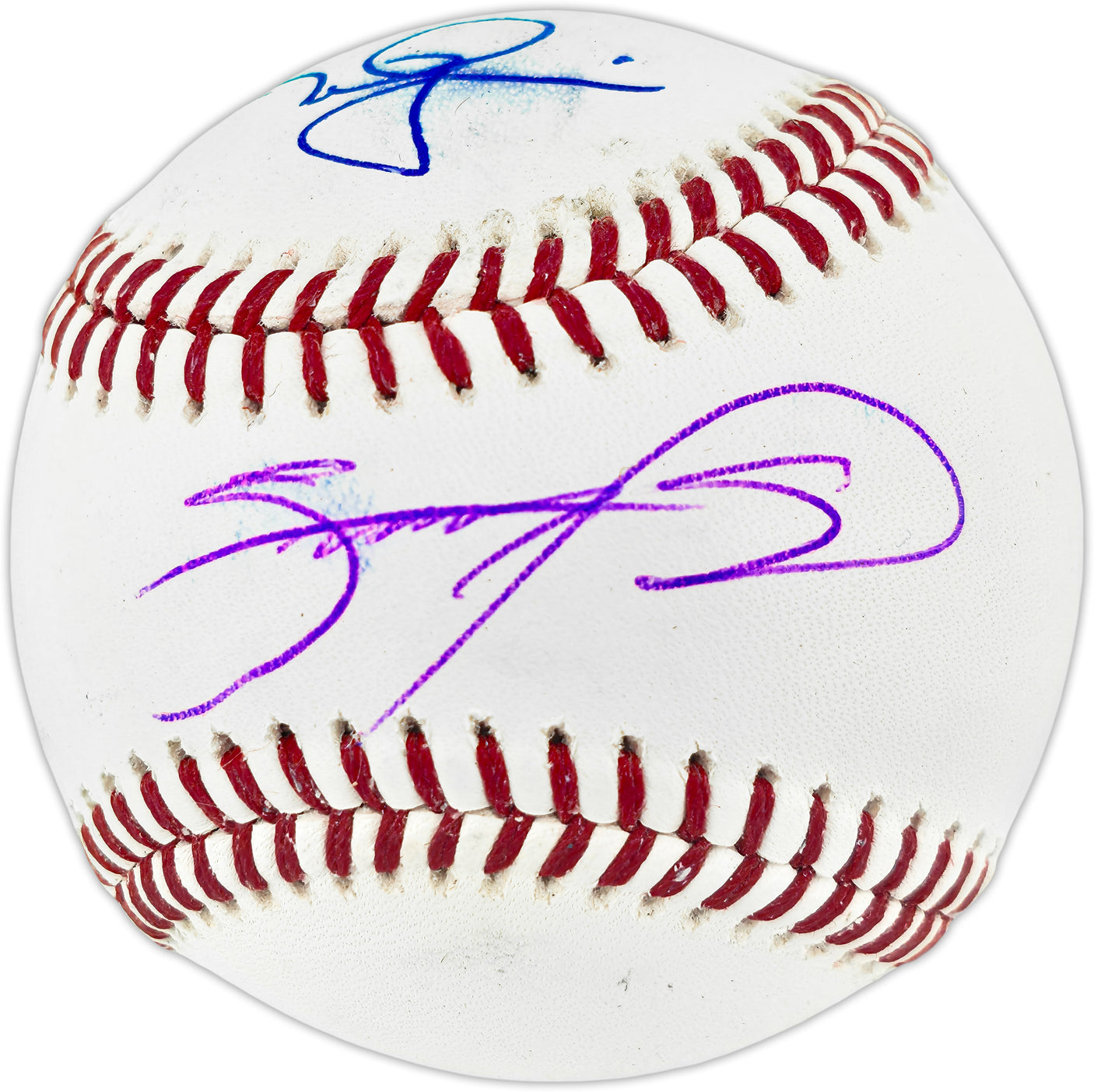 Mark McGwire & Sammy Sosa Autographed Official MLB Baseball (Smudged) Beckett BAS Witness #3W367371
