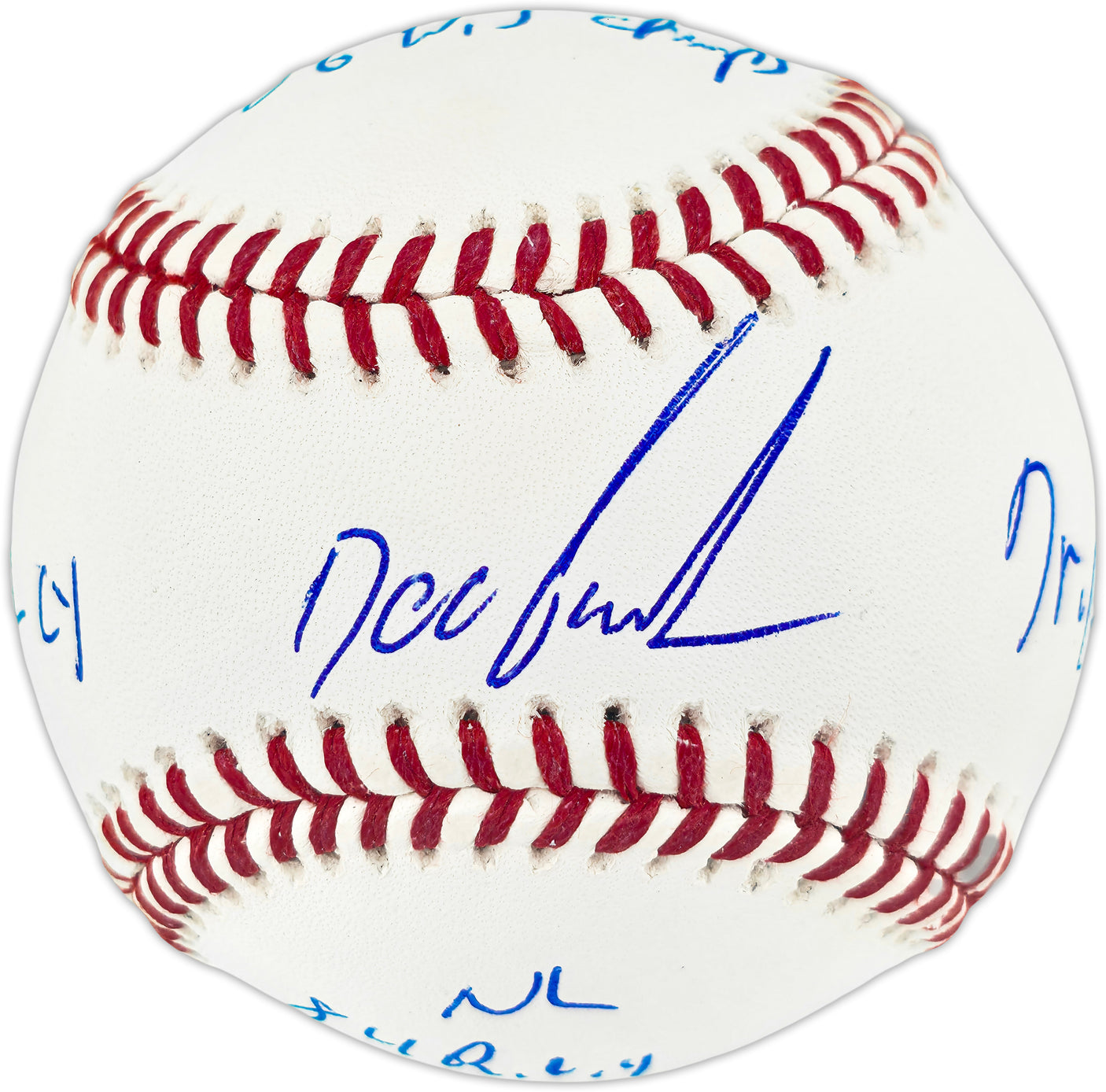 Dwight "Doc" Gooden Autographed Official MLB Baseball New York Mets "86 WS Champs, 84 NL ROY, 85 NL CY, Dr K" Beckett BAS Witness #2W807729