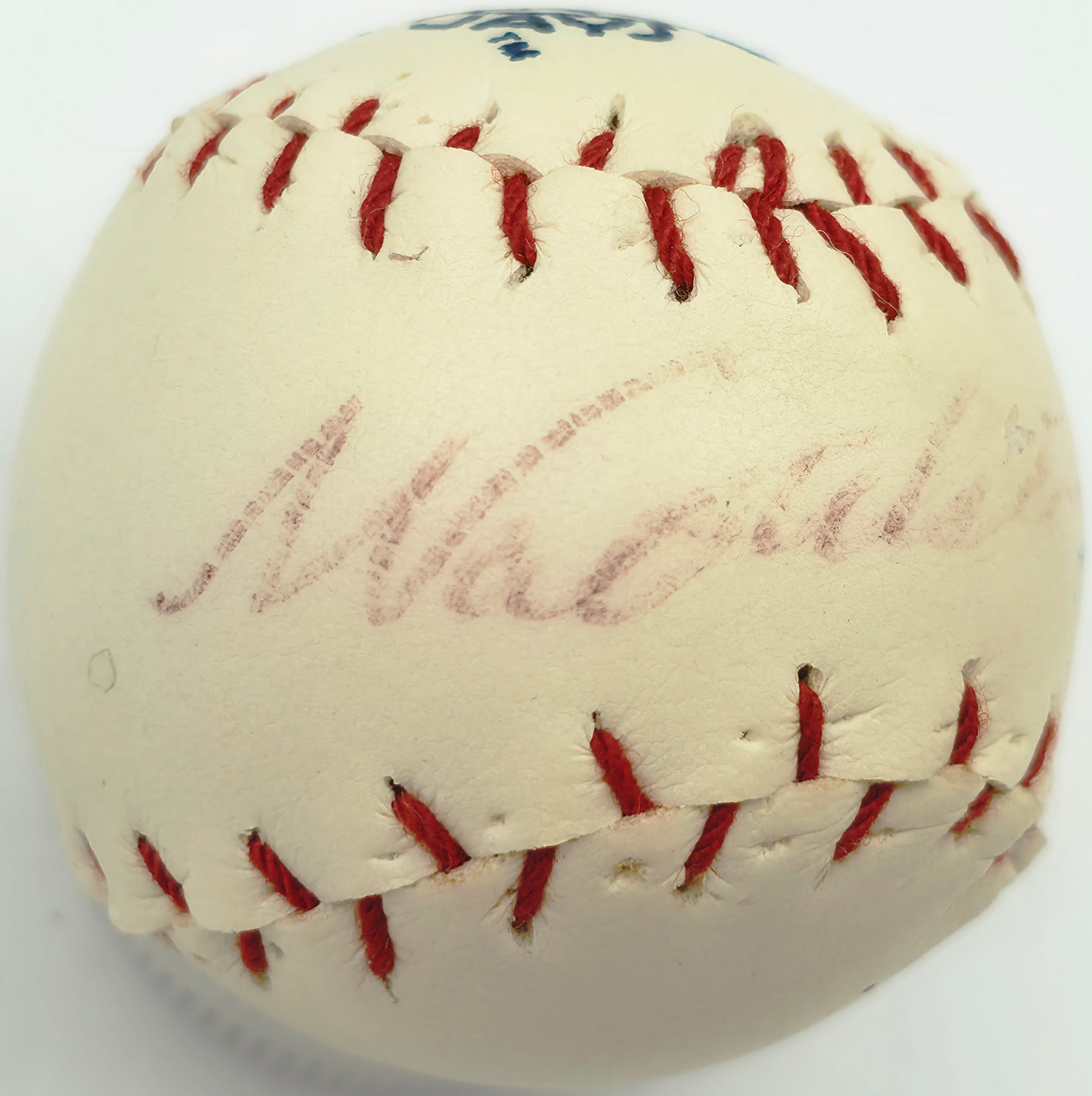 Walt Alston Autographed Toronto Blue Jays Logo Mini Baseball Beckett BAS #AE49078