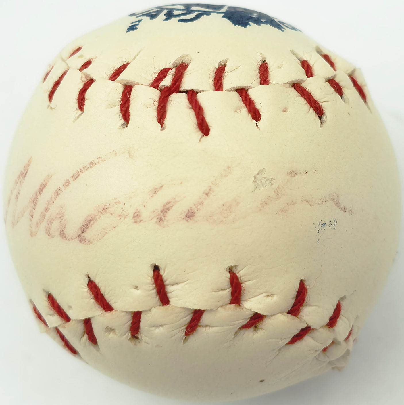 Walt Alston Autographed Toronto Blue Jays Logo Mini Baseball Beckett BAS #AE49078