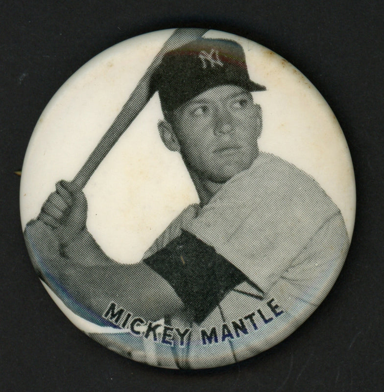 Unsigned New York Yankees Mickey Mantle Original 1950's Pin SKU #254533
