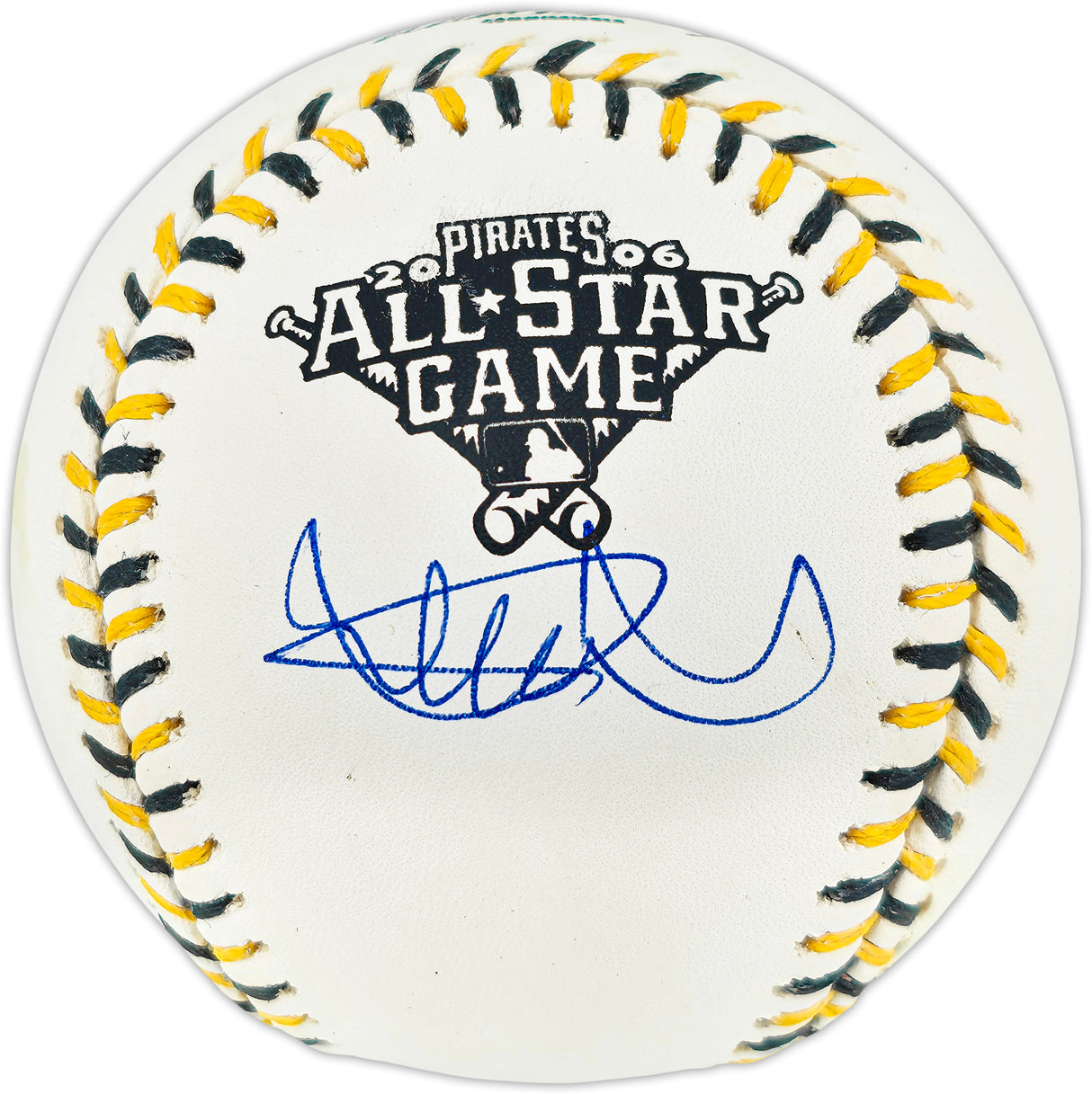 Ichiro Suzuki Autographed Official 2006 All Star Game Logo Baseball Seattle Mariners Beckett BAS Witness #4W252773