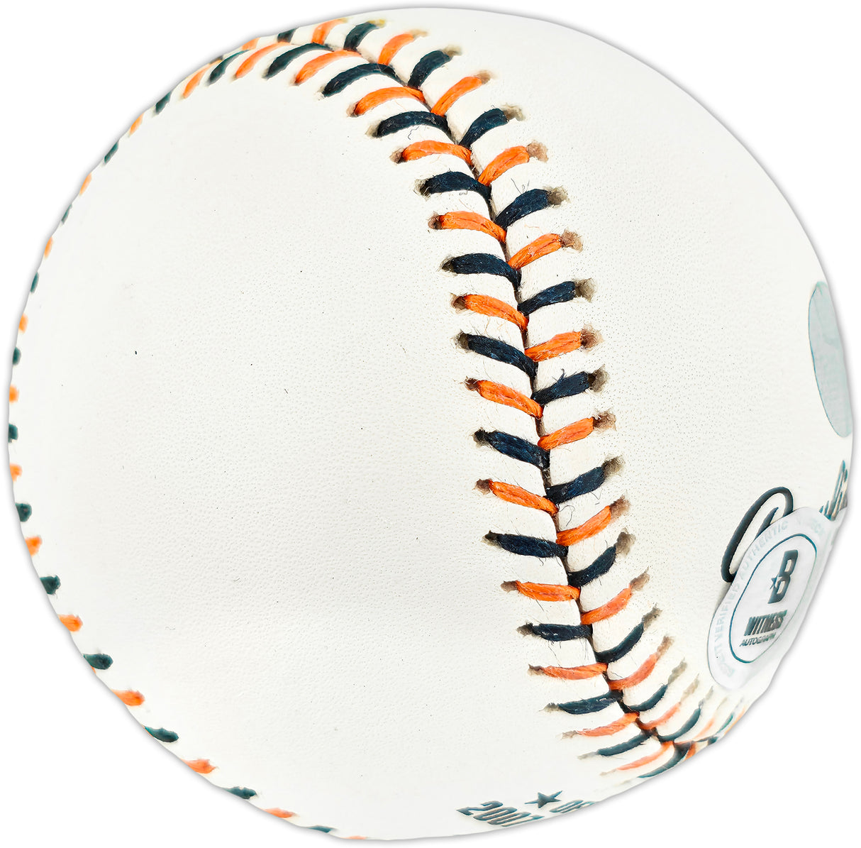 Ichiro Suzuki Autographed Official 2007 All Star Game Logo Baseball Seattle Mariners Beckett BAS Witness #4W252769