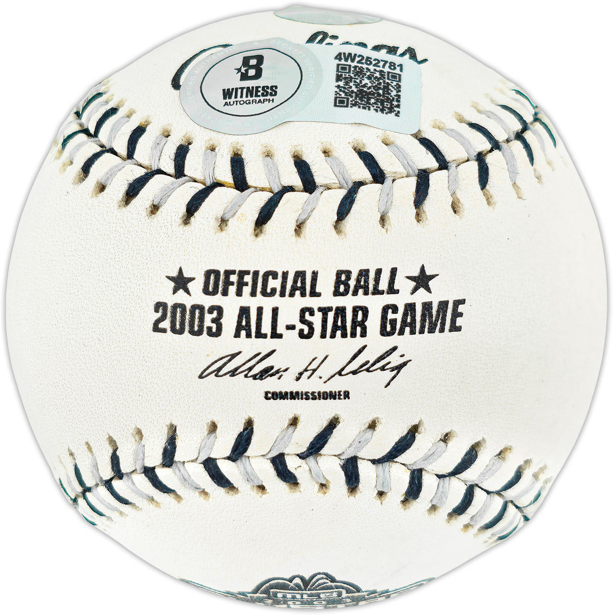 Ichiro Suzuki Autographed Official 2003 All Star Game Logo Baseball Seattle Mariners Beckett BAS Witness #4W252781