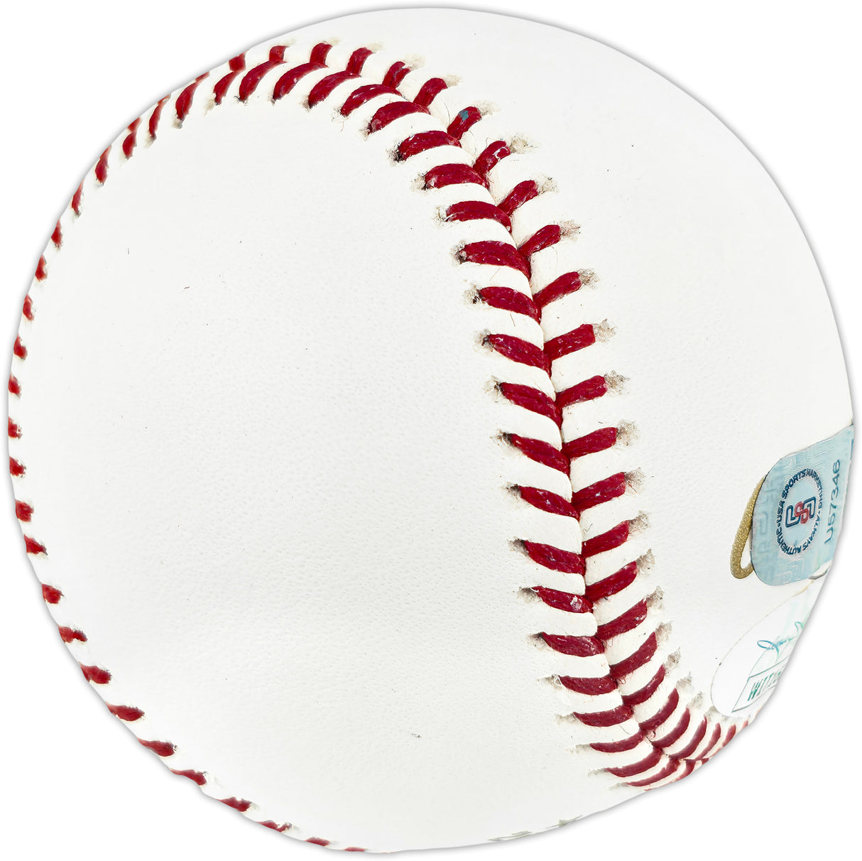Charlie Morton Autographed Official 2017 World Series Logo Baseball Houston Astros "2017 WS GM 7 Winner 1-0 1.74 ERA" (Smudged) JSA #WIT163039