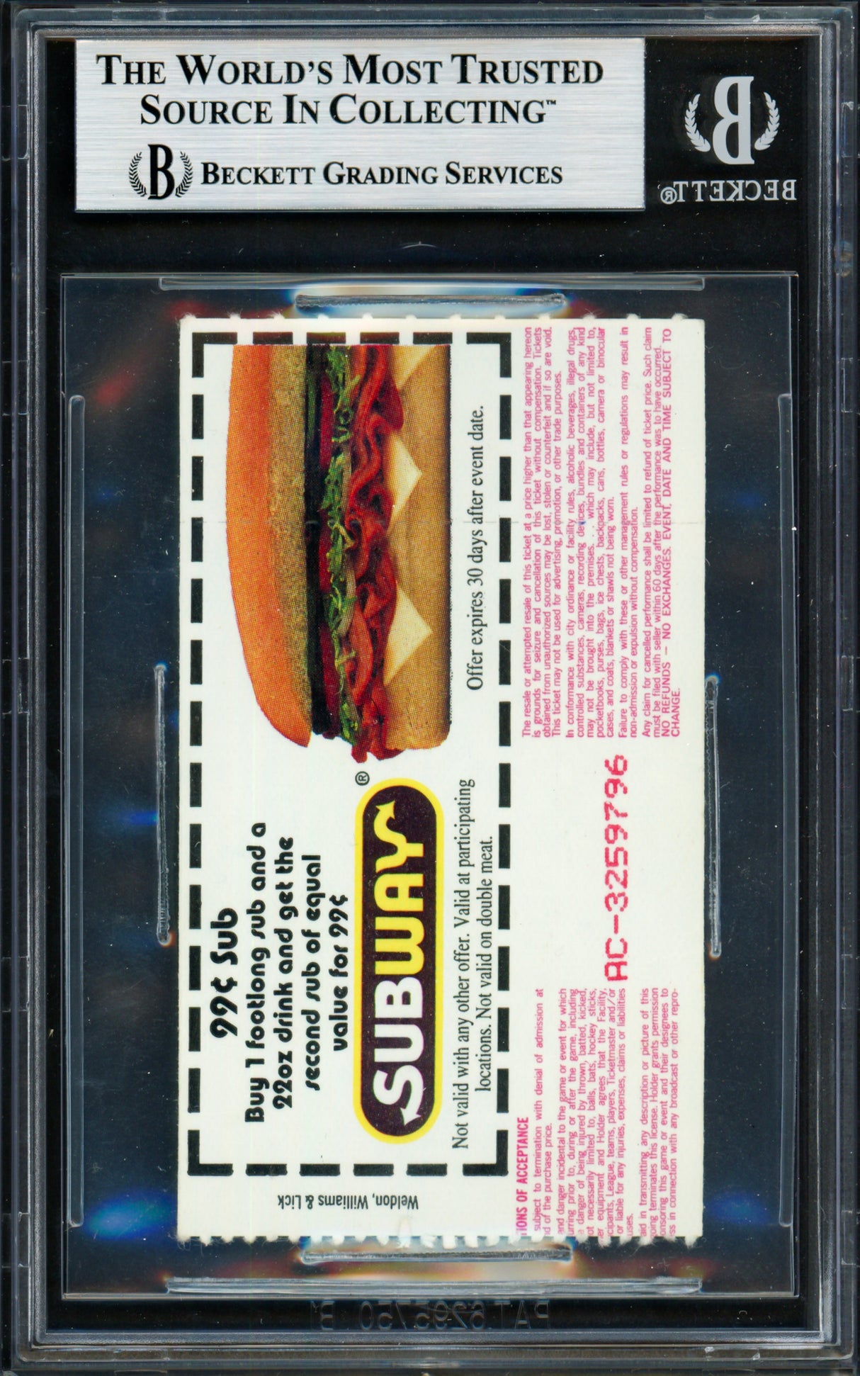 Ken Griffey Jr. Autographed 10/2/95 AL West Championship Tie-Breaker Game 5 Ticket Seattle Mariners Beckett BAS #19215623