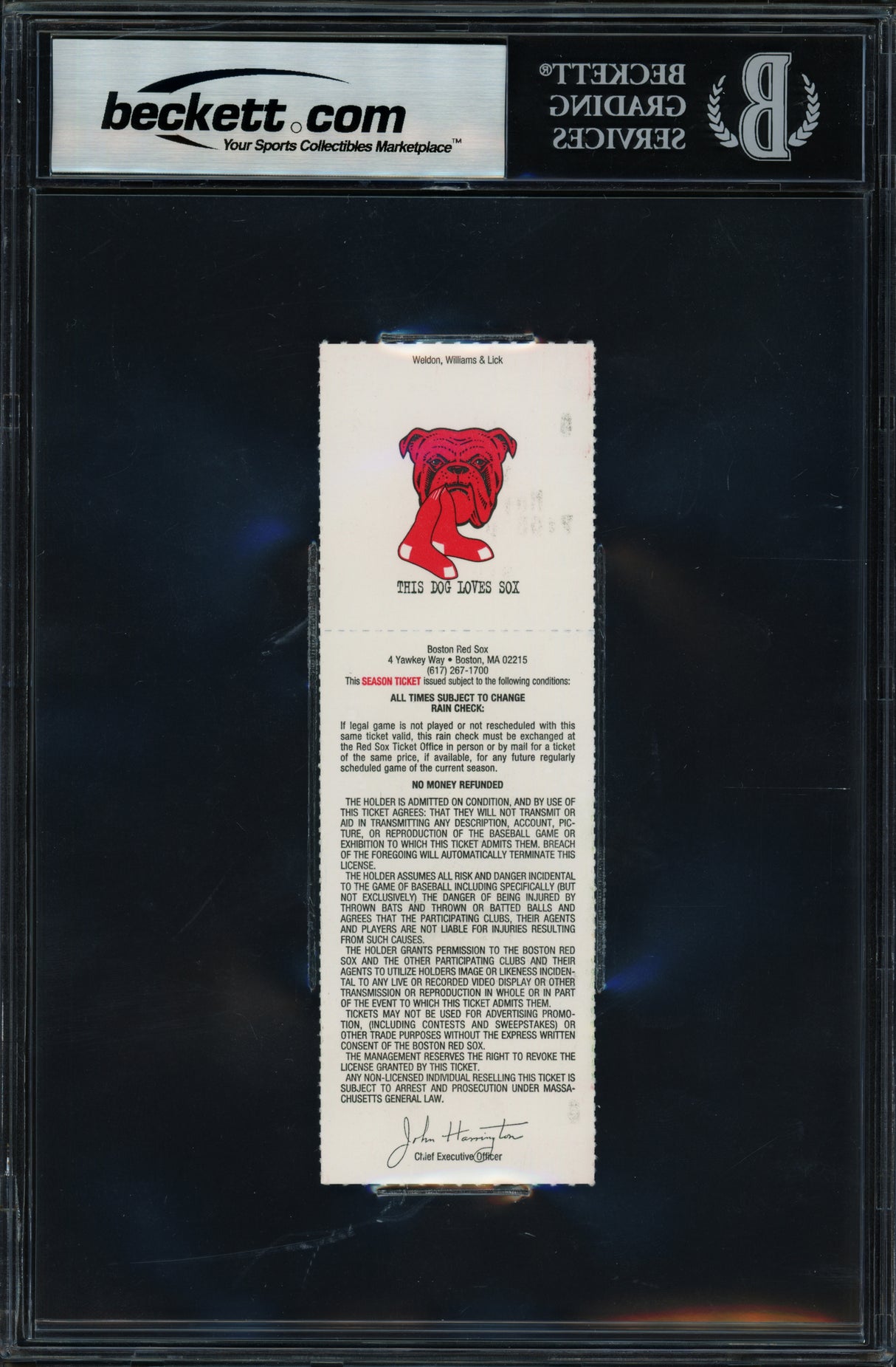 Ken Griffey Jr. Autographed 5/21/96 200th HR Ticket Seattle Mariners Beckett BAS #19215617