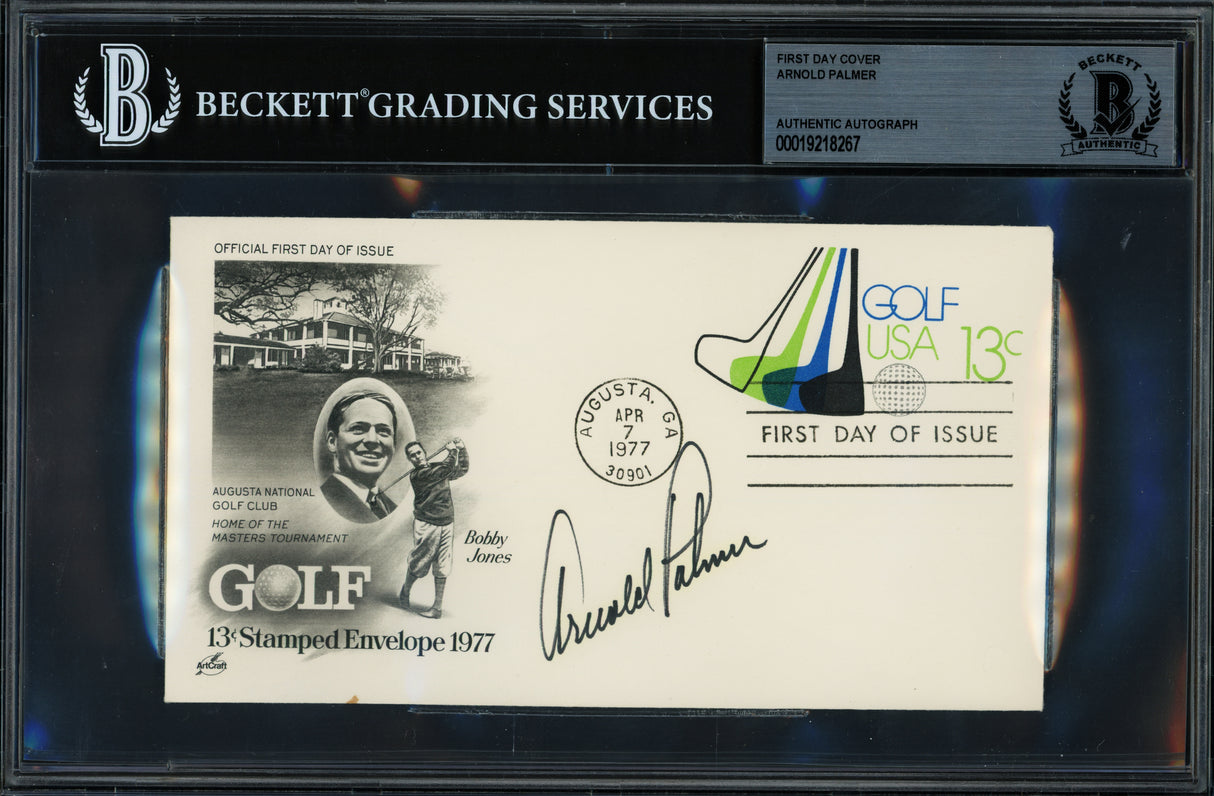 Arnold Palmer Autographed 1977 First Day Cover Beckett BAS #19218267