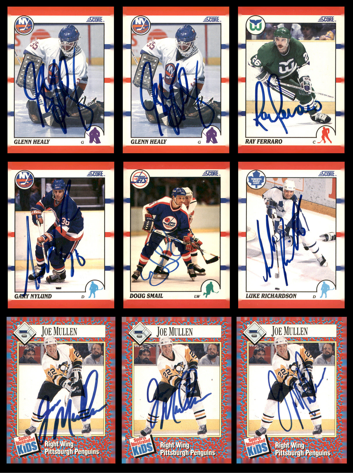 1987-1993 Hockey Autographed Cards (100 Count Lot) SKU #257850