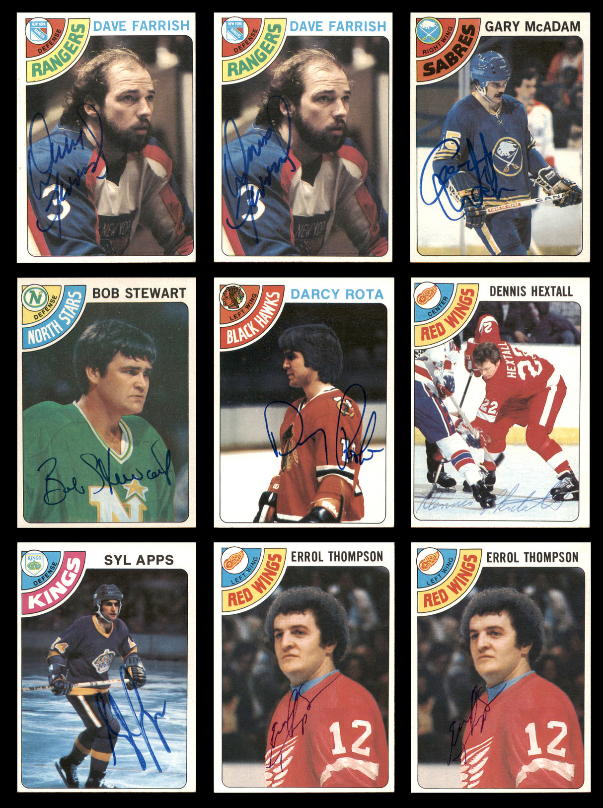 1978-79 Topps Hockey Autographed Cards (92 Count Lot) SKU #257868