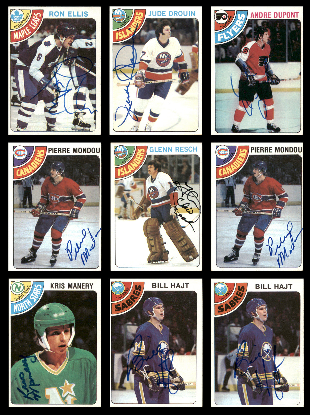 1978-79 Topps Hockey Autographed Cards (92 Count Lot) SKU #257868