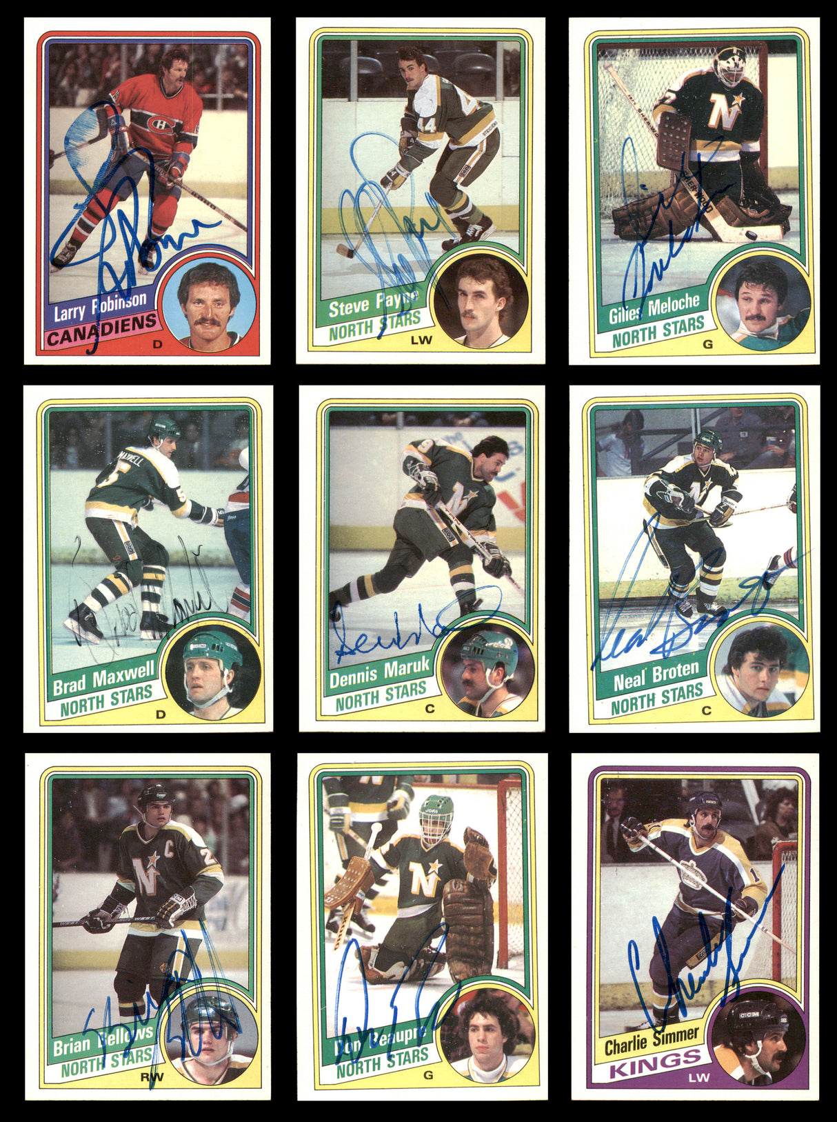 1984-85 Topps Hockey Autographed Cards (71 Count Lot - All Different) SKU #257874