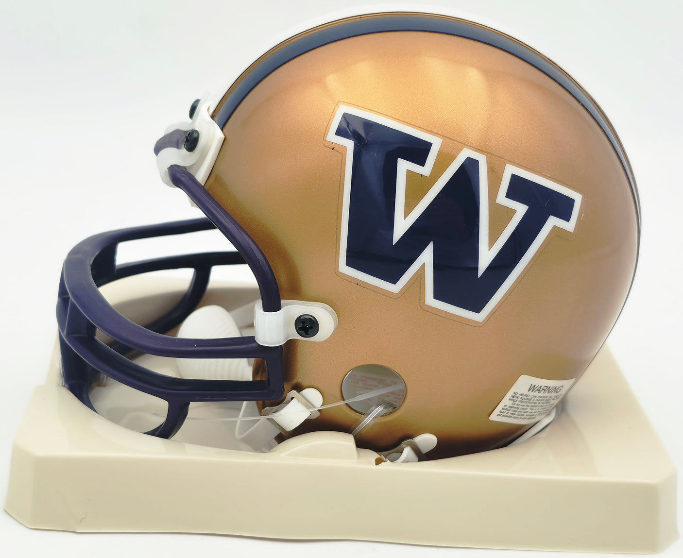 Marques Tuiasosopo Autographed Washington Huskies Gold Mini Helmet MCS Holo #63689