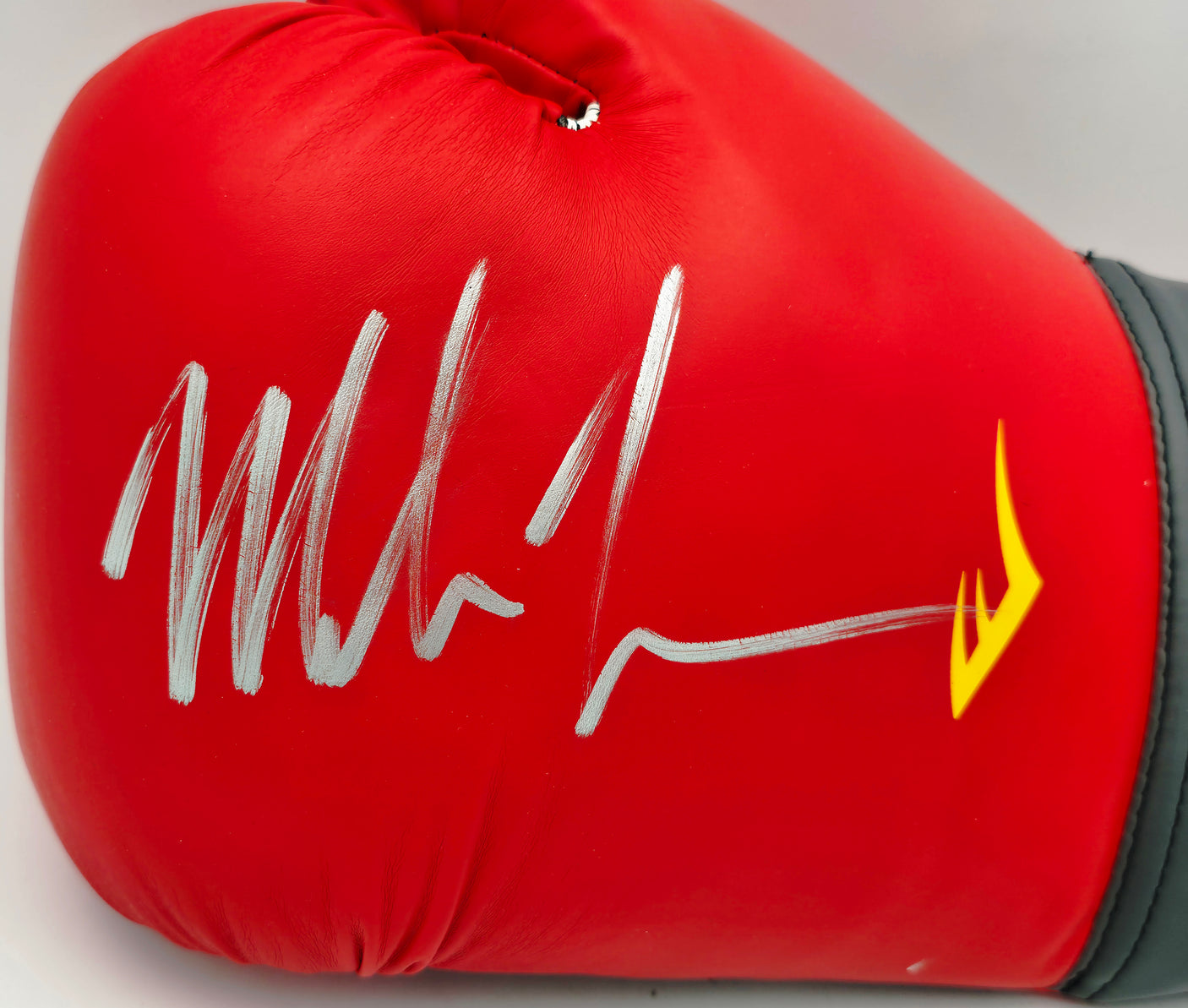 Mike Tyson Autographed Red Everlast Everfresh Boxing Glove LH Beckett BAS QR #BS30489