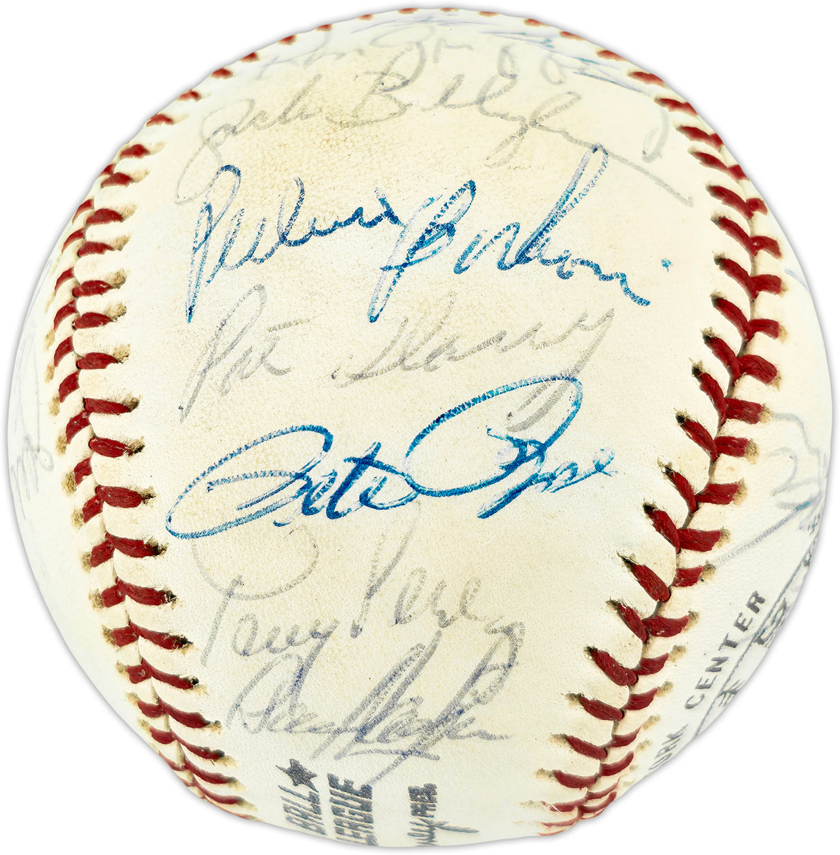 1976 Cincinnati Reds World Series Champions Autographed Official Feeney NL Baseball "With 28 Signatures Including Pete Rose & Johnny Bench" Beckett BAS & PSA/DNA #AR07411