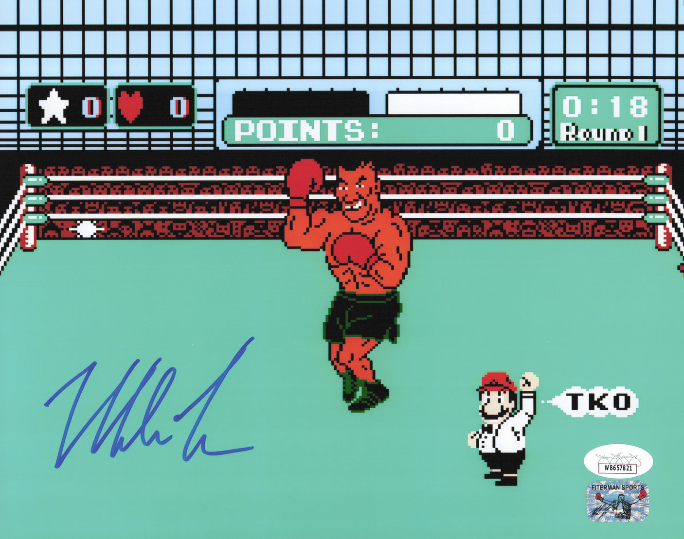 Mike Tyson Autographed Nintendo Punch-Out!! 8x10 Photo JSA #WB657821