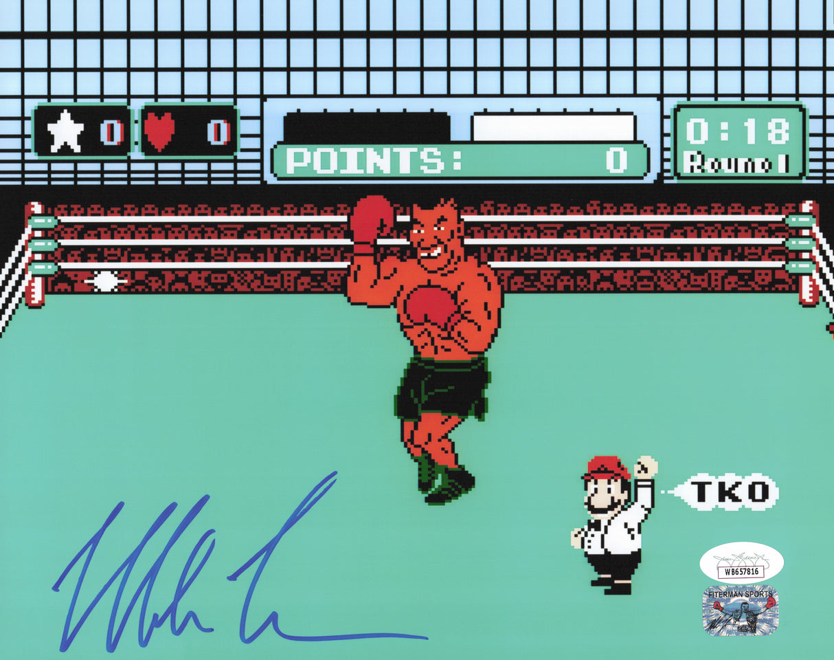Mike Tyson Autographed Nintendo Punch-Out!! 8x10 Photo JSA #WB657816