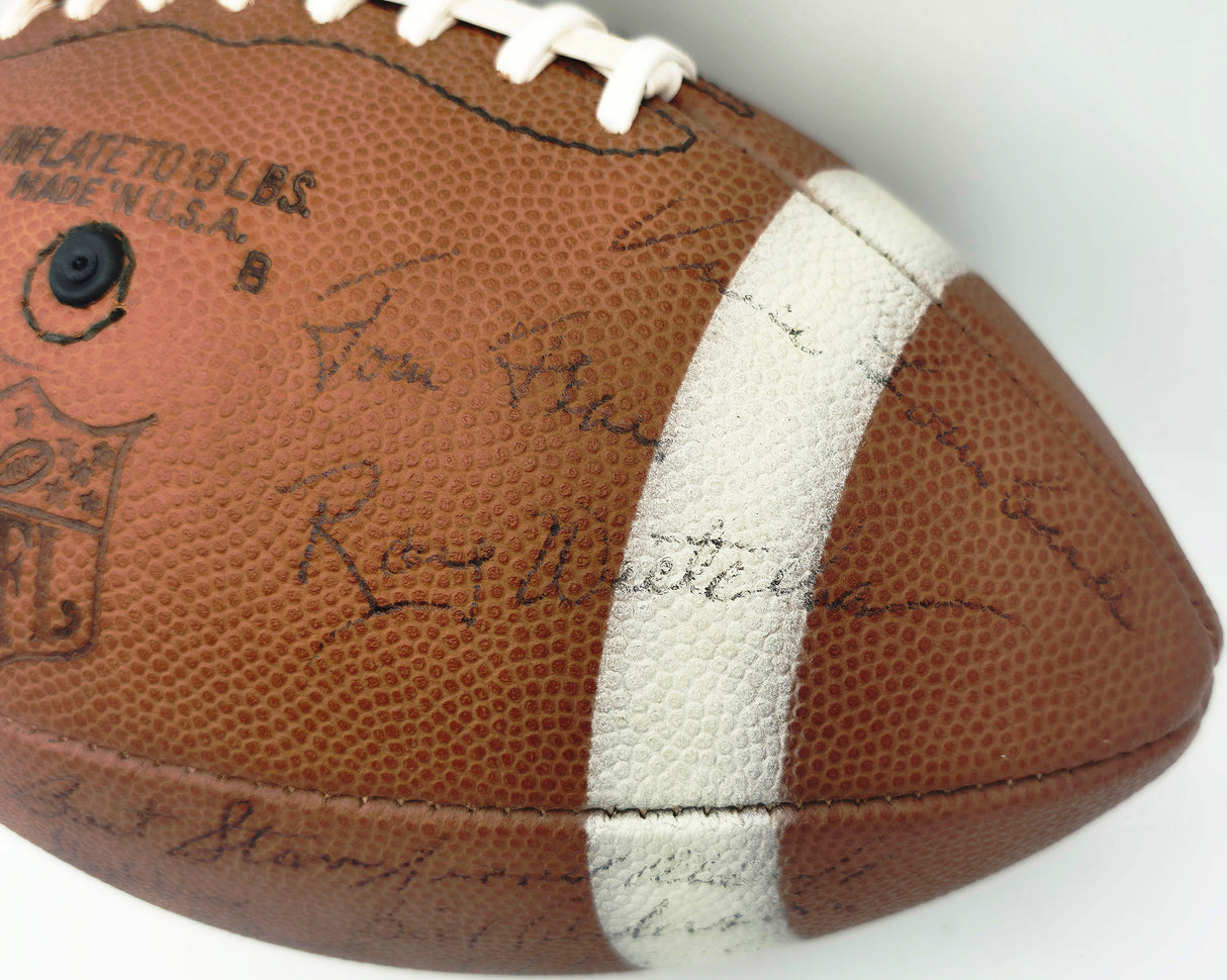 1965 NFL Champions Green Bay Packers Team Autographed Official NFL Leather MacGregor Football With 48 Signatures Including Vince Lombardi Beckett BAS #AE65522