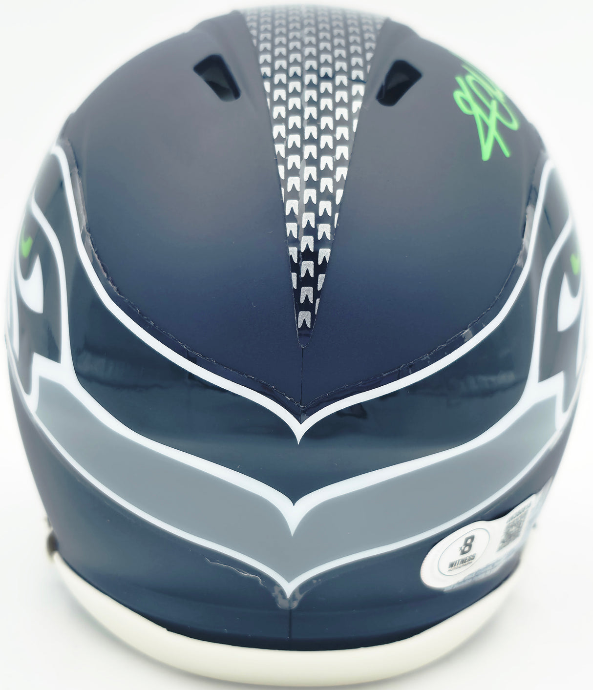 Kam Chancellor Autographed Seattle Seahawks Blue Speed Mini Helmet (Smudged) Beckett BAS Witness #4W380918