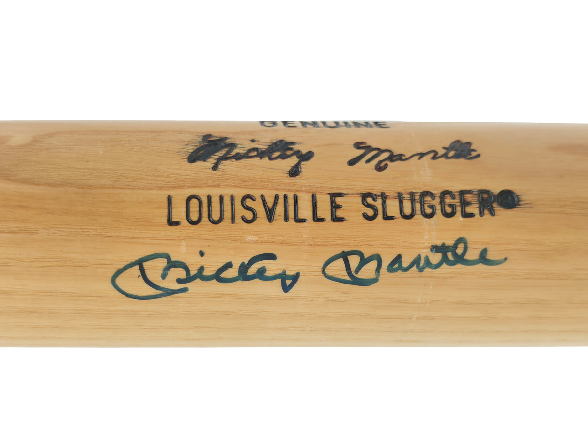 Mickey Mantle Autographed Blonde Louisville Slugger Game Model Baseball Bat New York Yankees JSA #B52057