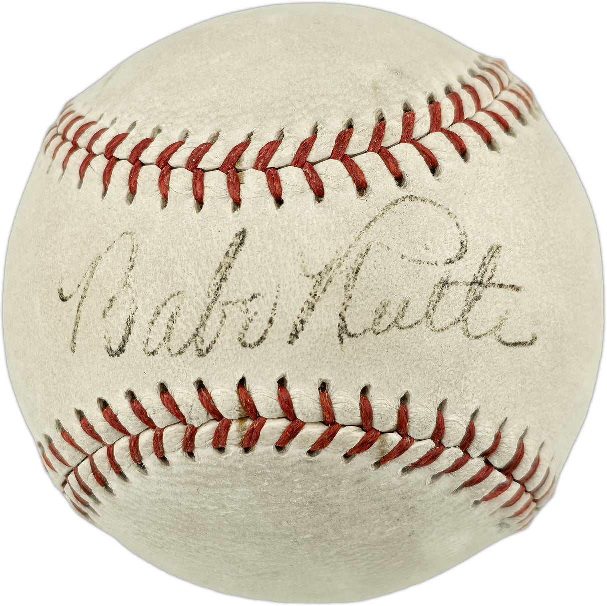 Babe Ruth Autographed Official American League Baseball New York Yankees (Single Signed) JSA & Beckett BAS #AE93681