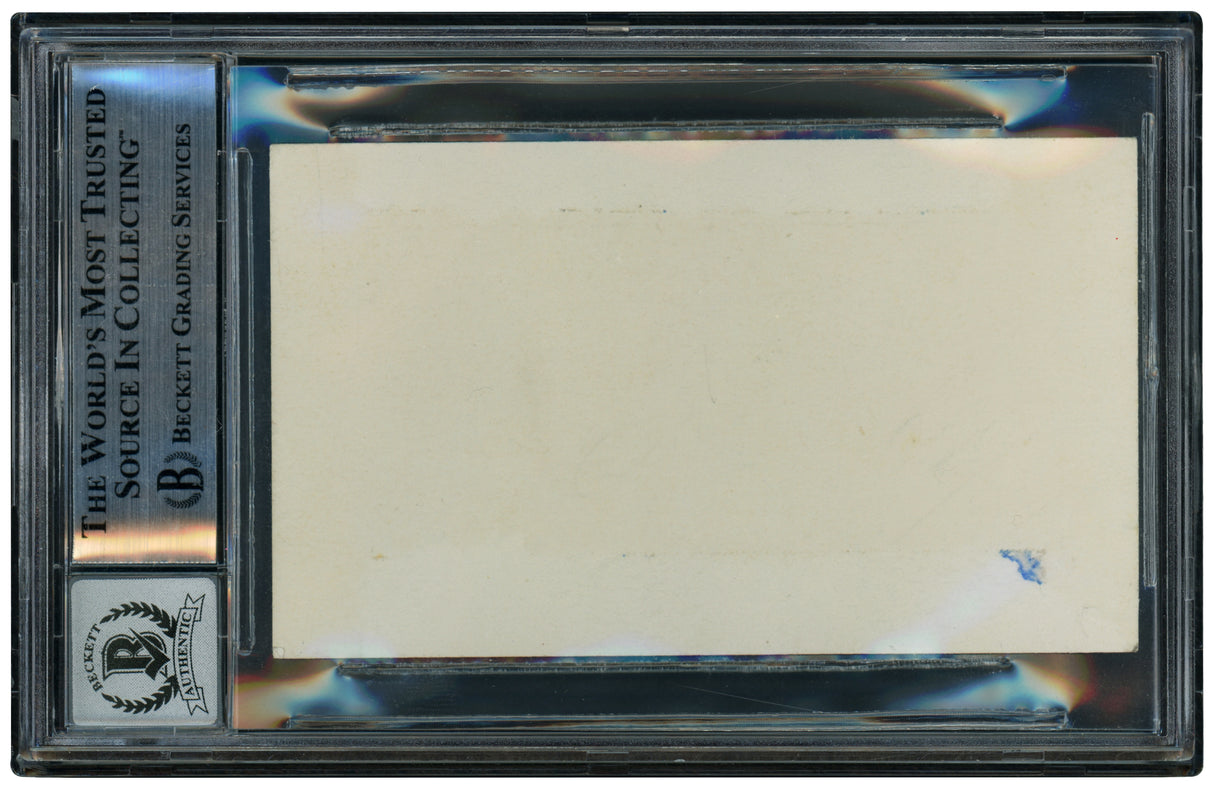 Babe Ruth Autographed 2x3.75 Cut Signature New York Yankees Auto Grade Gem Mint 10 Beckett BAS #18969309