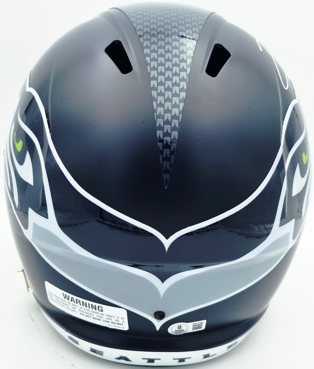 Earl Thomas Autographed Seattle Seahawks Blue Full Size Speed Replica Helmet Beckett BAS Witness #4W147354