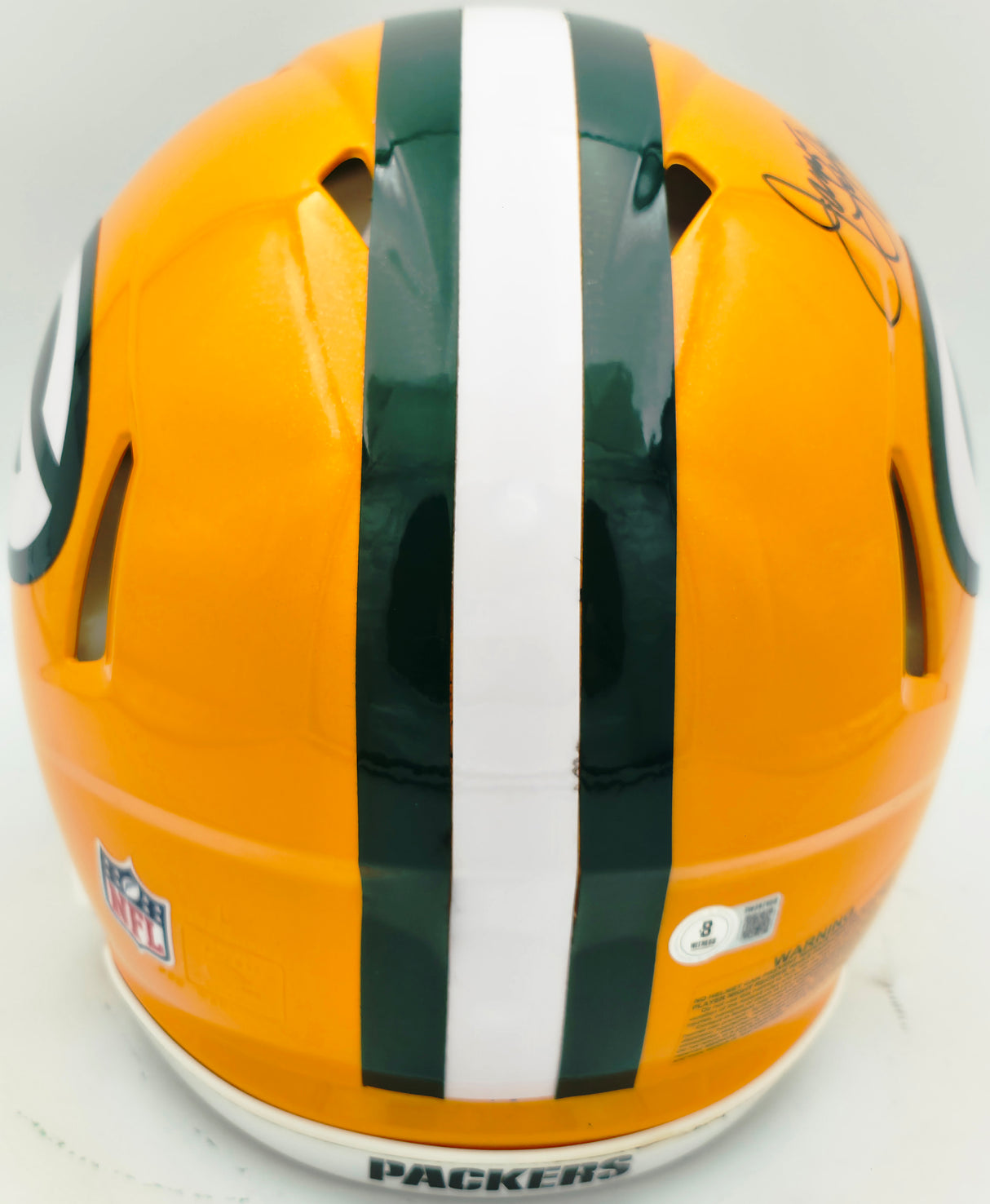 James Lofton Autographed Green Bay Packers Yellow Full Size Speed Authentic Helmet "HOF 03, 8x Pro Bowl" Beckett BAS Witness #3W397650