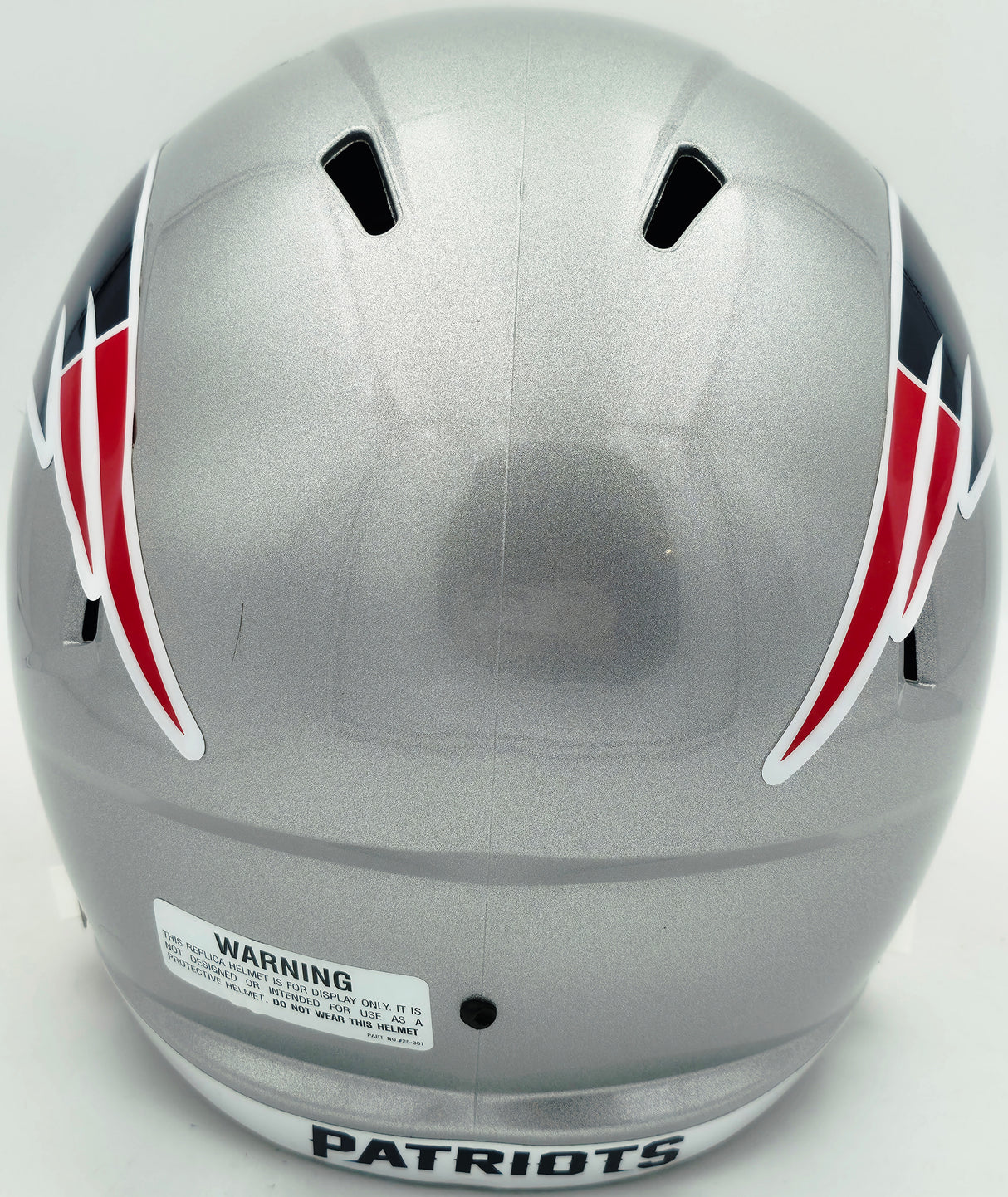 Unsigned New England Patriots Silver Speed Replica Full Size Helmet SKU #262573