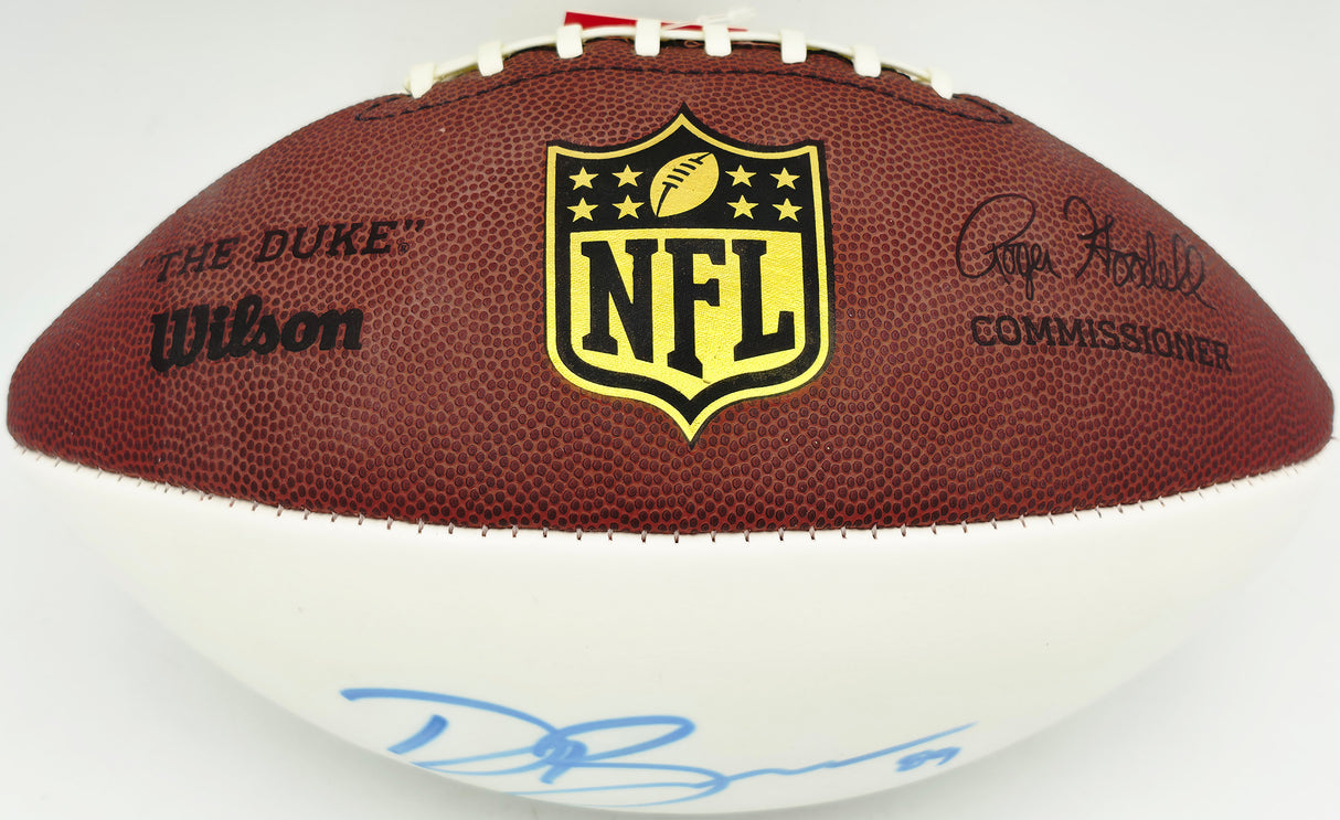 Doug Baldwin Autographed White NFL Football Seattle Seahawks MCS Holo #63697